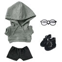 【送料無料】niannyyhouse 10cm 15cm 20cm ぬいぐるみ 服 ルーズフィット パーカー ジーンズ メガネ 靴 着せ替え 綿人形 アクセサリ...