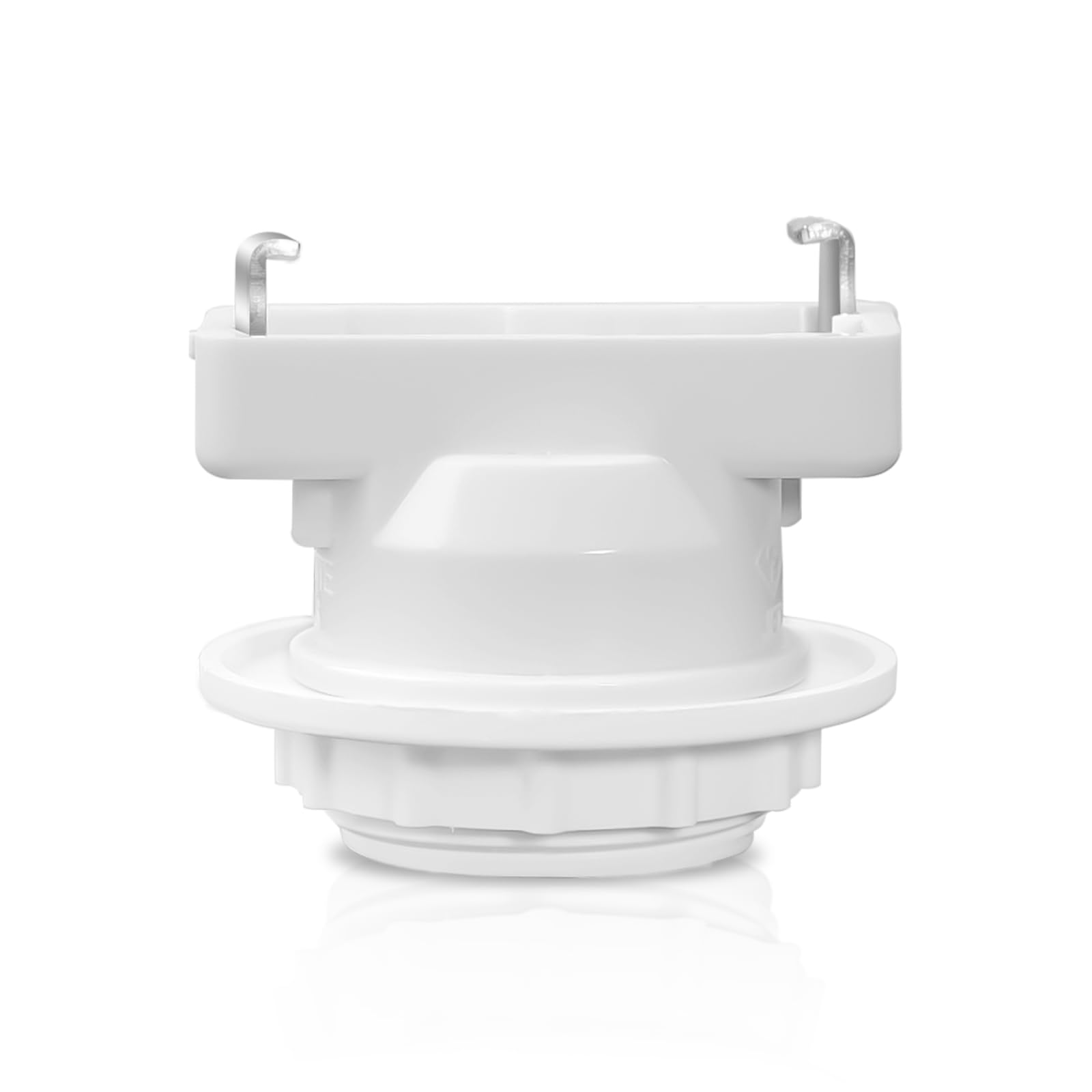 【送料無料】ORALUCE 角型引掛けランプソケット E26口金対応 引掛シーリング用 電球ソケット 口金変換アダプタ 工事不要 取り付け簡単 ホワイト 1個入