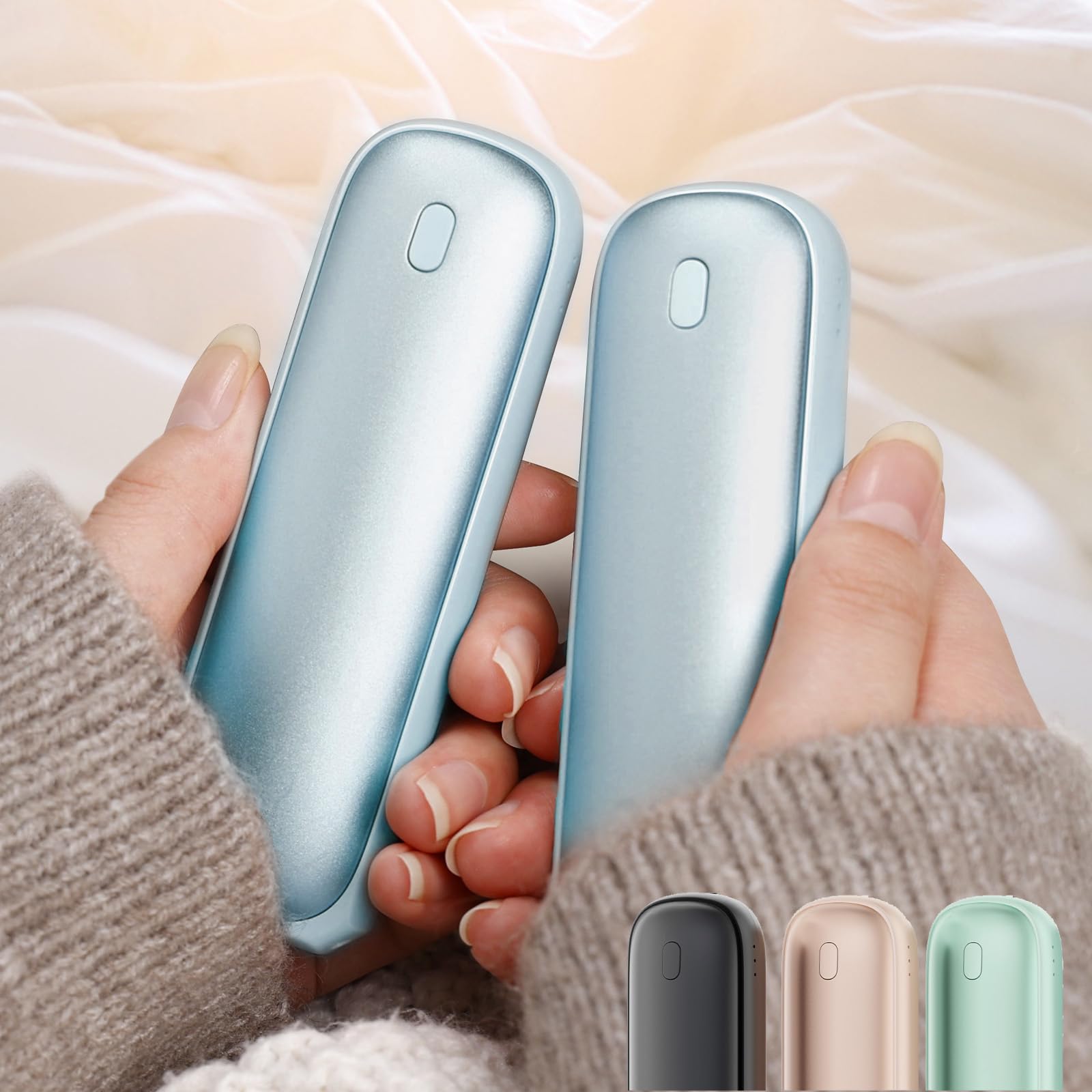 【送料無料】YUSIDO 充電式カイロ 電気カイロ 10000mAh大容量 1台2役 モバイルバッテリー 長時間連続使..