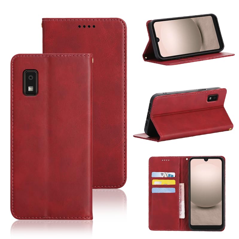 【送料無料】適用 AQUOS wish3 ケース 手帳型 適用 SH-53D A302SH 手帳型ケース カバー PUレザー カード収納 財布型 耐衝撃 ケース マ..