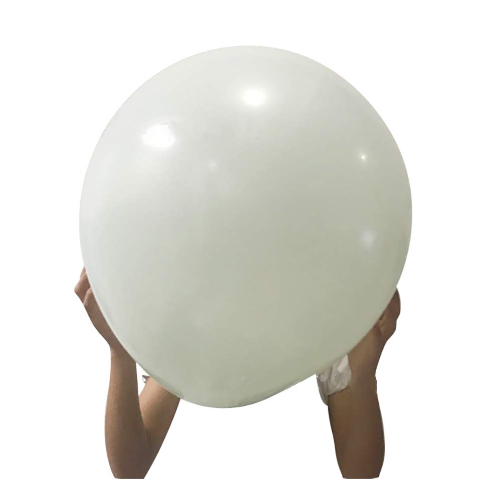 【送料無料】Lumierechat バルーン 風船 巨大 大きい 24インチ 60cm マカロン パステルカラー 誕生日 結婚式 10枚 a-b266(マカロンホワイト)