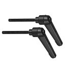【送料無料】CoCud クランプレバーハンドル M5 x 50 mmオスネジ 調整可能 クイックリリース ロック回転 ボルトノブ ブラック 旋盤機械用 2個
