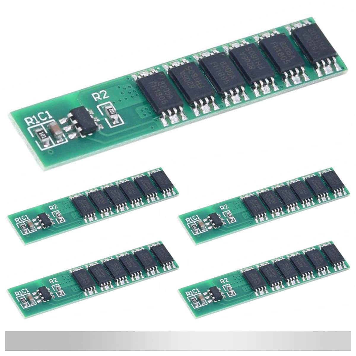 【送料無料】DAOKAI 5 個 1S 3.7V 15A 6 MOS リチウム電池保護板 BMS PCB 保護板 18650 ニッケルストリ..