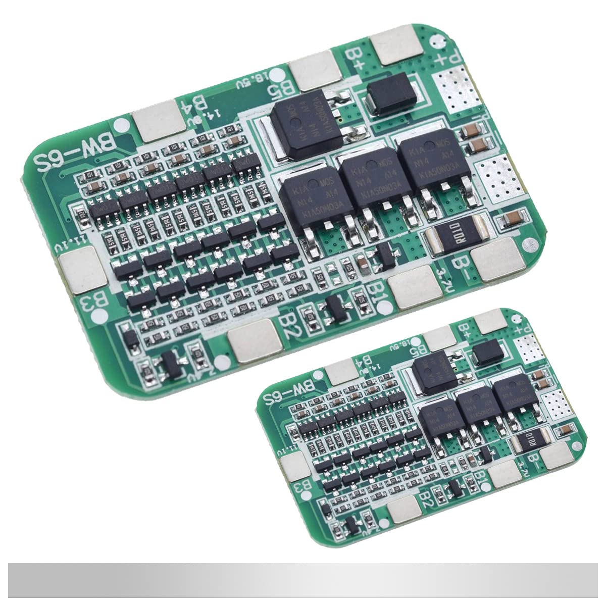 【送料無料】DAOKAI 2 個 6S 24V 15A リチウム電池保護板 BMS PCB 保護板 18650 ニッケルストリップ付..