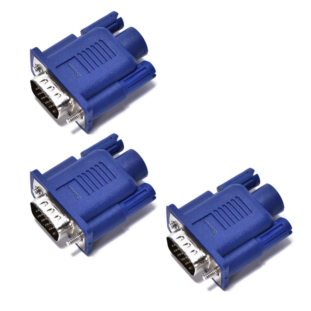 【送料無料】Evanlak Vga ダミープラグ ヘッドレスゴースト 機能的に安定 ダミープラグ 導電性 Performancevga ヘッドレス RGBディスプレイ エミュレーター オペレーティングシステムブートと負荷解像度最大1080p@60Hz-3パック