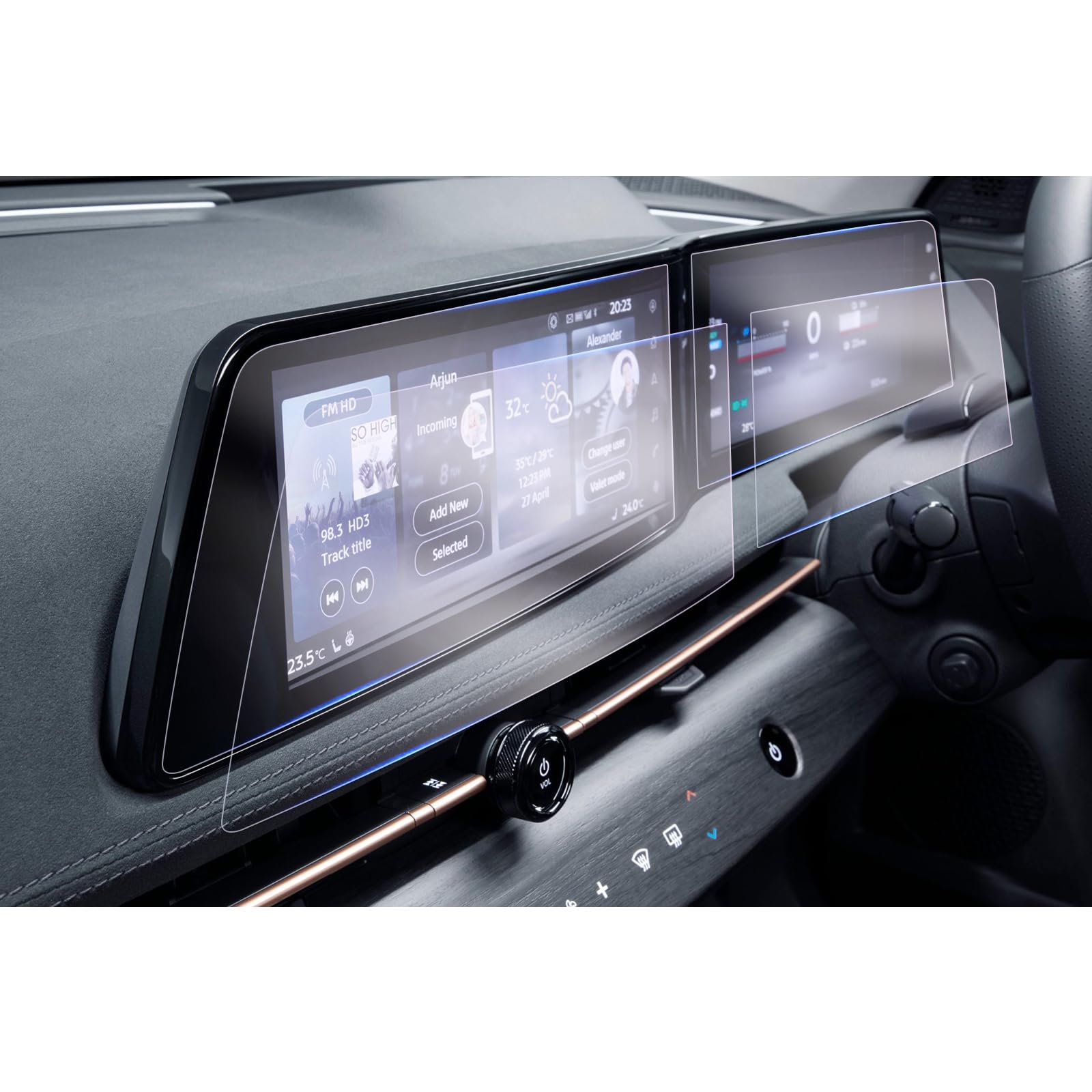 【送料無料】【GAFAT】日産 アリア FE0型 12.3インチ ナビ メーター R4.1~ 新型 アリア ナビ 保護フィルム 液晶メーター 車用液晶保護フィルム 東レ光学 ナビゲーション ナビ用保護フィルム アリア 日産 フィルム 斜め反射ナノフィルム パーツ 傷防止 汚れ防止 指紋防止