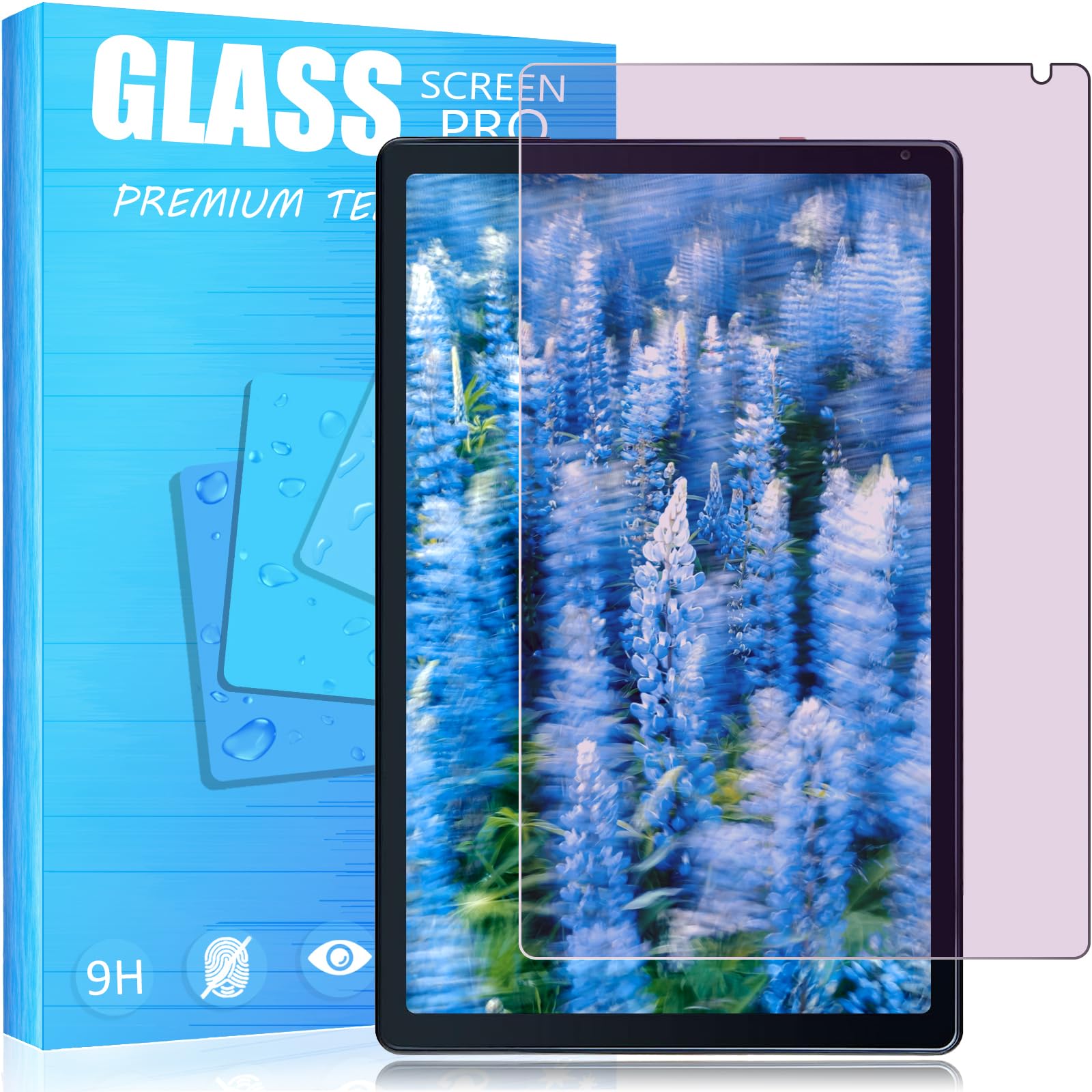 【送料無料】2023年発売 対応 HiGrace OC101 10インチ ガラスフィルム ブルーライトカット目の疲れ軽減 防塵ネット付き HiGrace タブレット 10インチ wi-fiモデル ガラスフィルム 硬度9H 旭硝子素材製 耐衝撃 HiGrace OC101 10インチ 対応 強化 ガラス 液晶 保護 フィル