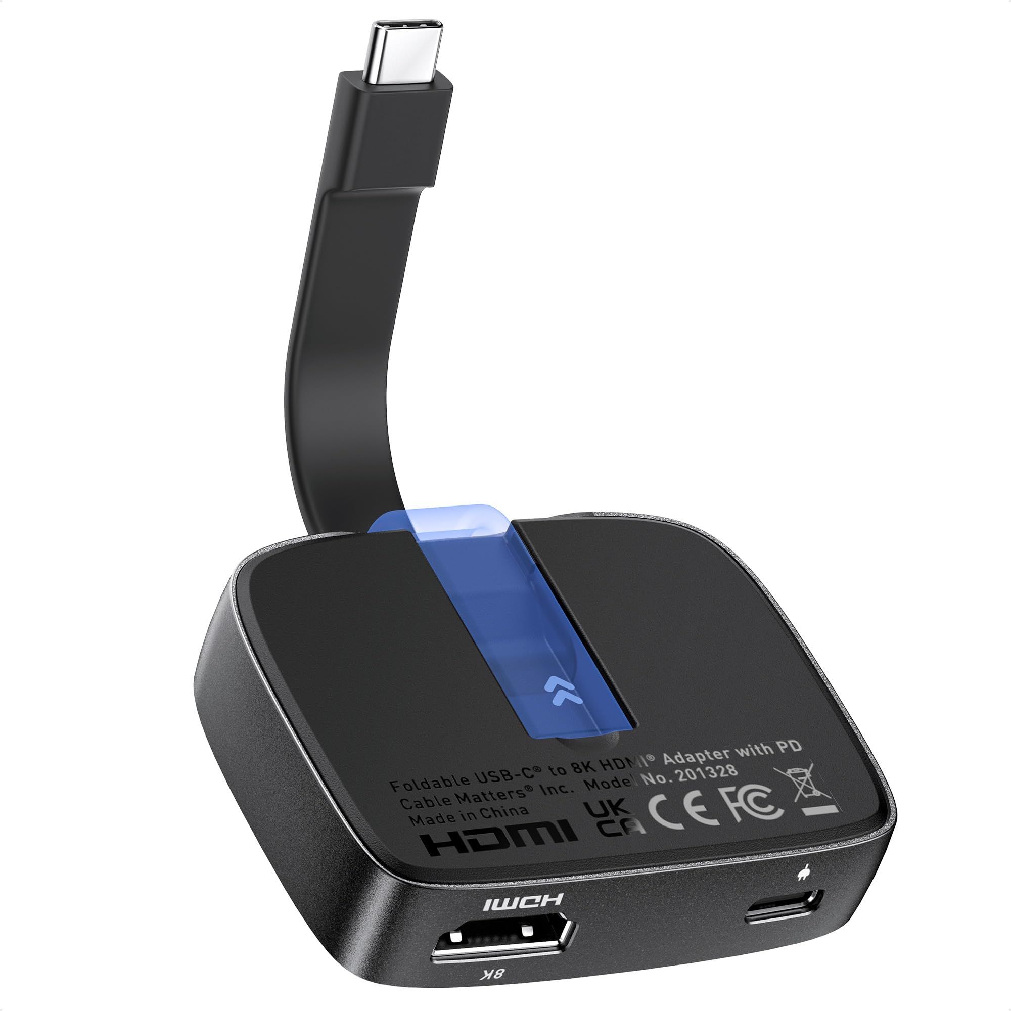 【送料無料】Cable Matters ポータブル 48Gbps USB C HDMI 2.1 変換アダプタ 100W PD 4K 240Hz / 8K 60Hz HDR iPhone 15 Pro Max Thunderbolt 4 MacBook 4K@60Hz対応