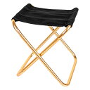 【送料無料】Glvaner 折りたたみ椅子 アウトドアチェア 折り畳みチェア コンパクト 携帯便利 耐荷重100kg 超軽量 登山 キャンプ お釣り お花見 バーベキュー 収納バッグ付き (ゴールド,S)