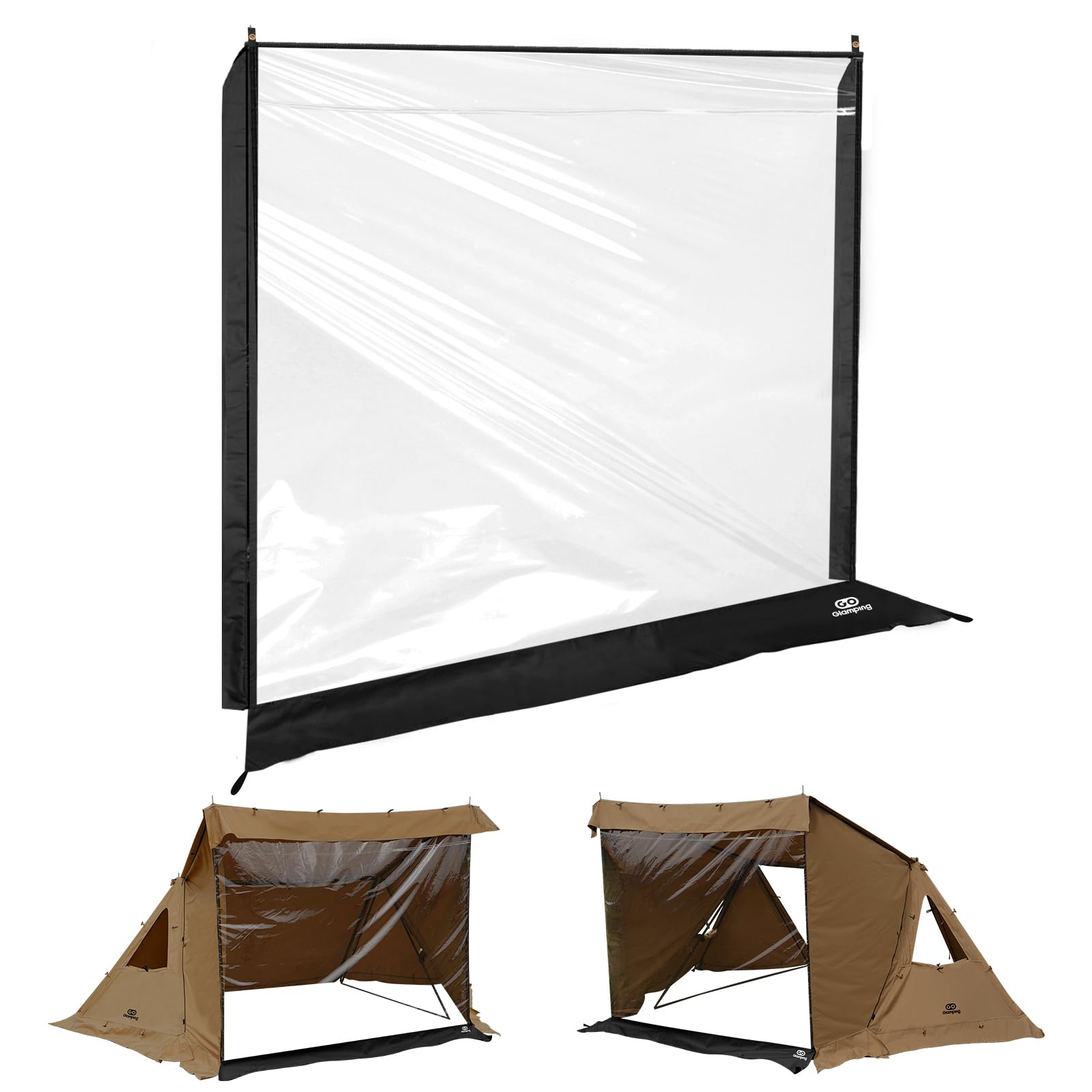 【送料無料】GOGlamping G・G PUP2.0パップテント専用TPU前幕 キャンプ スカート付き 軽量 収納コンパ..