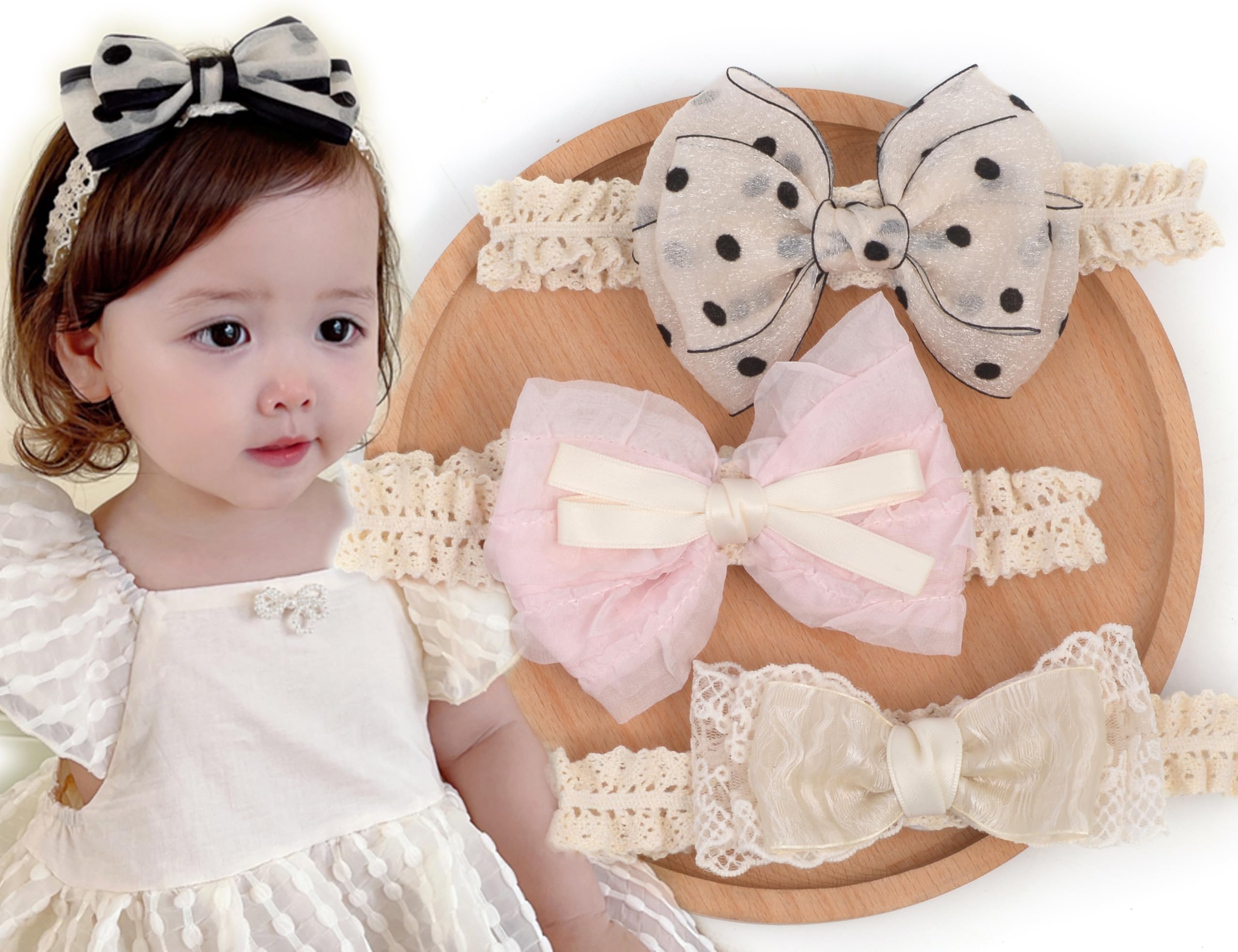 【送料無料】BIANHUAN 赤ちゃん ヘアバンド ベビー 女の子 キッズ 新生児 花冠 子供 アクセサリー 赤ちゃんヘアバンド 可愛い ヘアリボン 髪飾り かわいい 髪留め リボン ヘアアクセサリー カチューシャ お食い初め ひな祭り 王冠 誕生日 ギフト