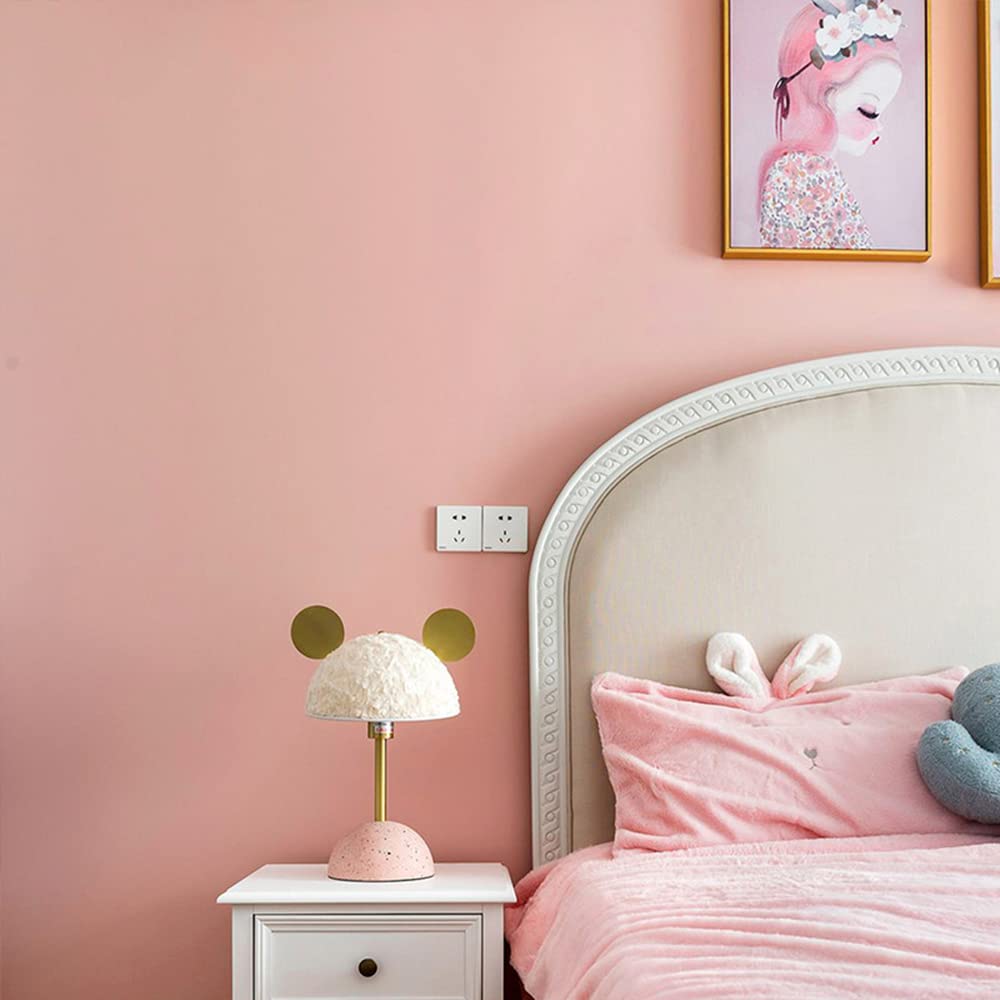 【送料無料】Juangfia 壁紙 シール 無地 剥がせる 壁紙 防水 リメイクシート 壁紙シート カッティングシート リフォームシート DIY ウォール ステッカー 単色 60cm*10m ピンク