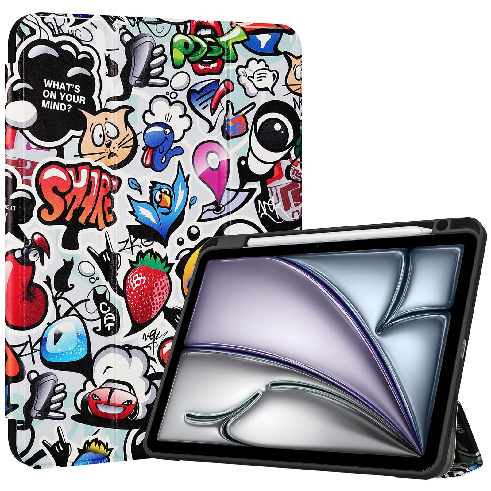 【送料無料】ProCase iPad Air 11インチ ケース M3 (2025) / M2 (2024) / iPad Air5 (2022) / Air4 (2020) 10.9インチ 透明 クリアカバ..