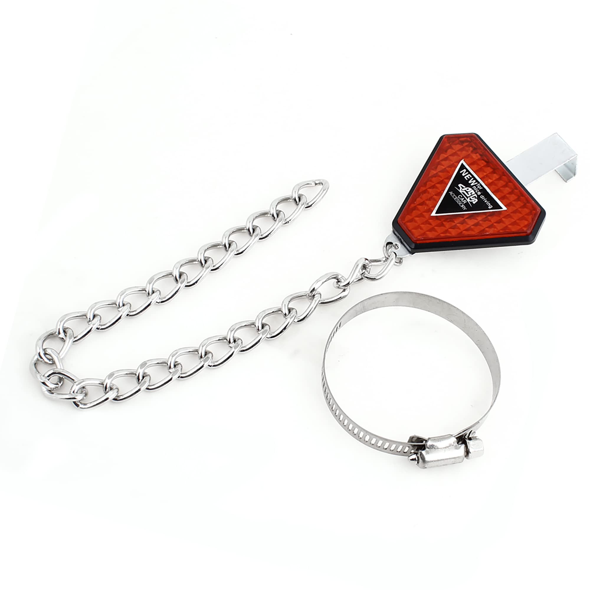 【送料無料】ACROPIX 車用リフレクターアースベルト 帯電防止ストラップ 調節可能な65mmリング ユニバーサル シルバートーン 1個