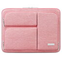 【送料無料】Lacdo 360° 保護ラップトップスリーブケース 対応機種 13インチ 新しい MacBook Air M4 A3240 2025, M3 A3113, M2 A2681, M1 A2337|13インチ MacBook Pro M2/M1 A2338 A2251|13インチ iPad Air M3 / iPad Pro M4 コンピュータバッグ、桃