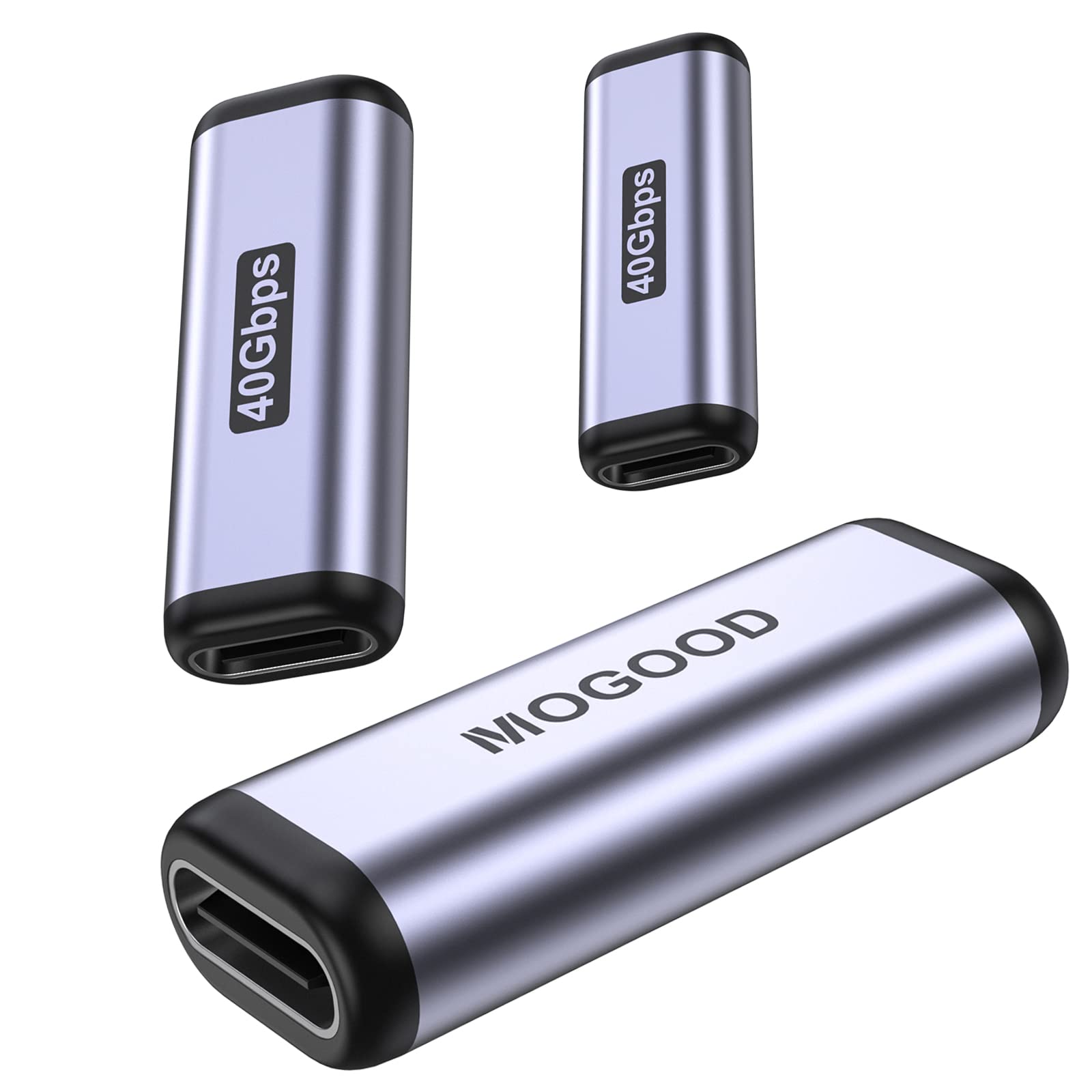 【送料無料】MOGOOD USB C 中継アダプタ 3個 USB Type C 変換 アダプタ メス to メス USB Type C 延長アダプタ 【100W 急速充電 と 40Gbps 高速データ転送 と 8K@60Hz映像出力】Type C 延長コネクタ セット 中継器の両端はType C to Type C線の使用のみをサポートしてい
