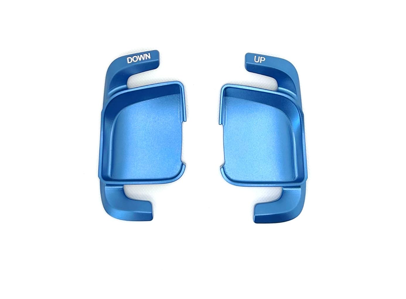 【送料無料】EVOGEAR 社外品 ベンツ 専用 パドルシフトカバー アルミ (C 赤) W213 E300L E350L E63S 2020 2021 ステアリング パドル シフト エクステンション アクセサリー カスタム パーツ (青)