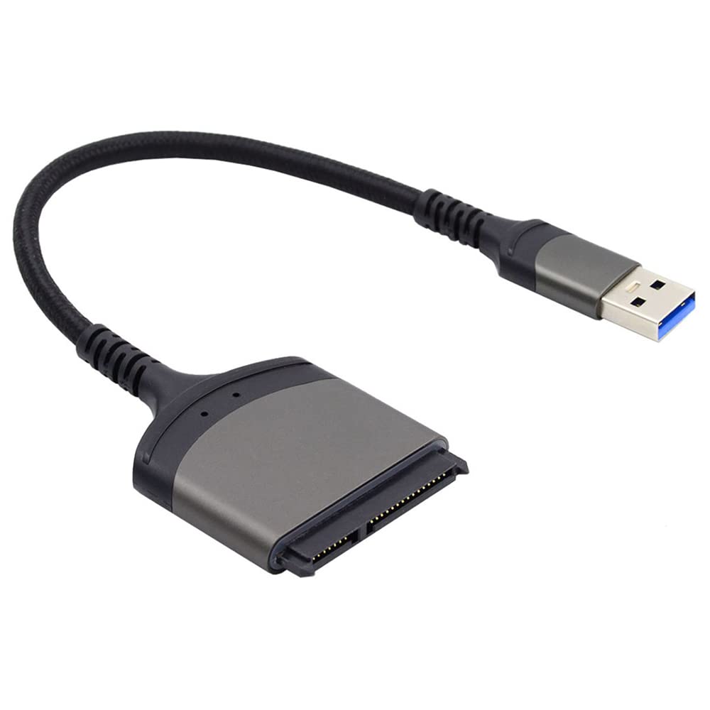 【送料無料】NFHK 5Gbps USB 3.0 Type-A - SATA 22ピンアダプターケーブル 2.5インチハードディスクド..