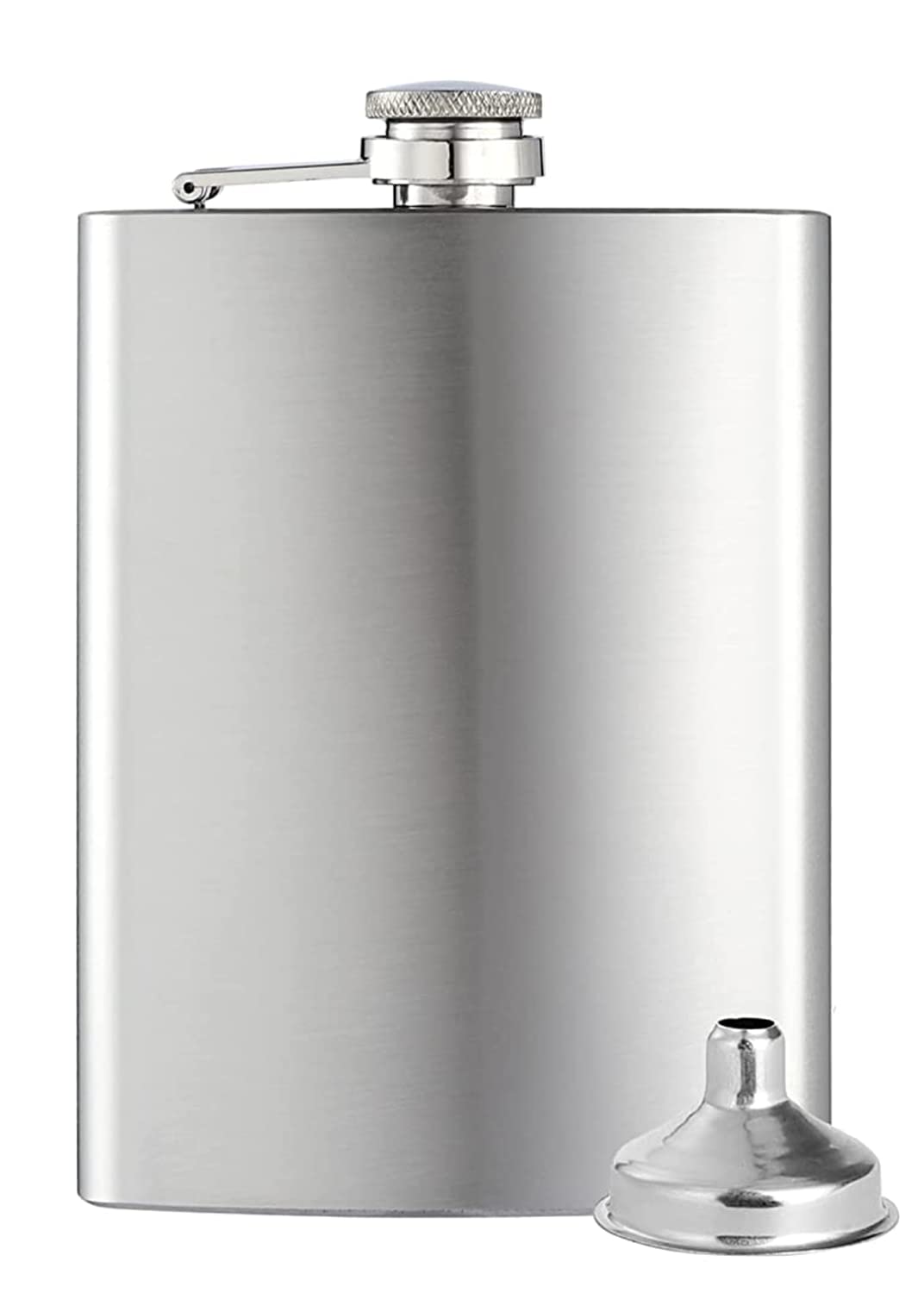 【送料無料】スキットル ヒップフラスコ ステンレス製 漏斗付き大容量 ウイスキー 清酒 軽量 持ち運び..