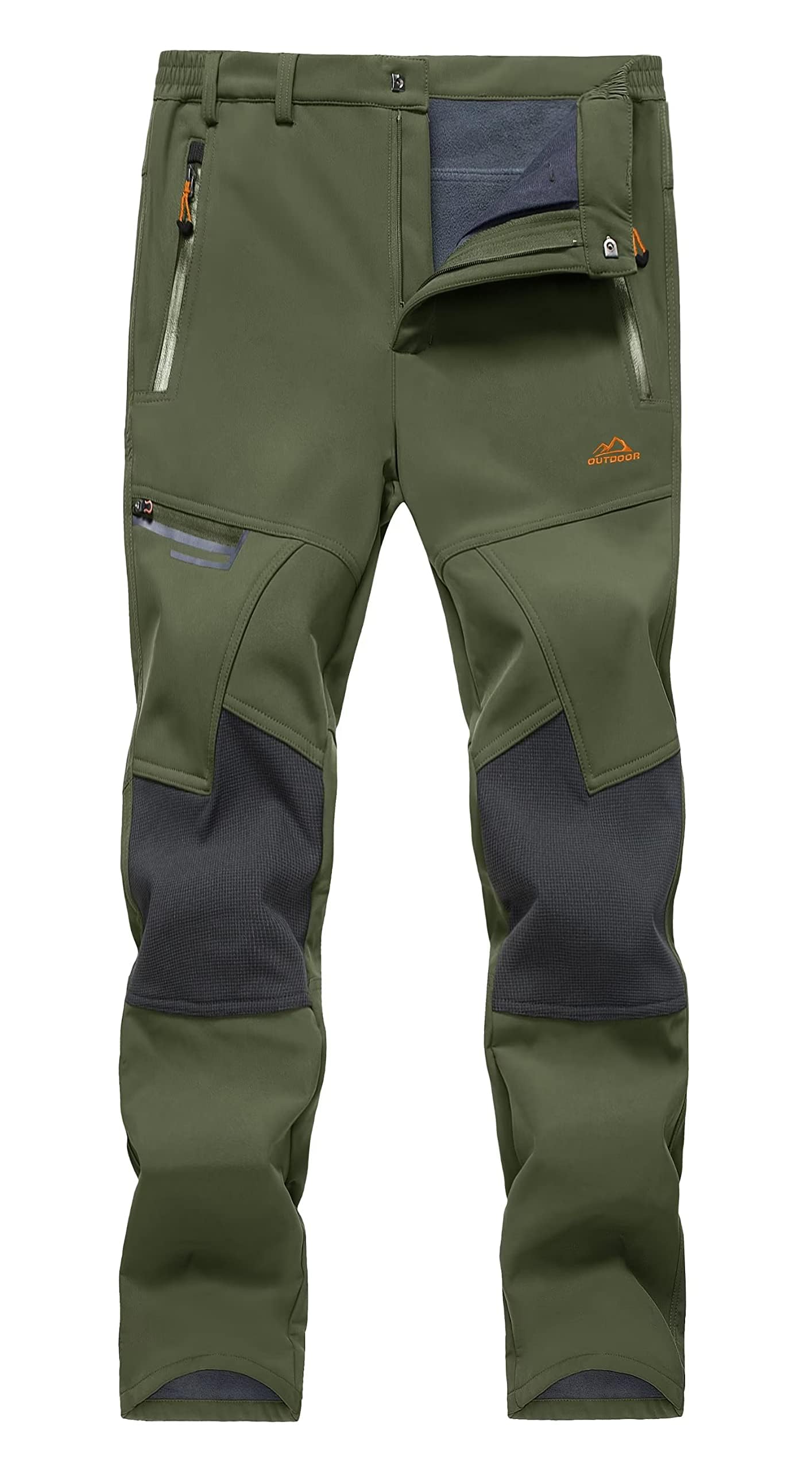 【送料無料】[KEFITEVD] 防寒ズボン メンズ 裏起毛 フリースパンツ 釣り用 撥水 ゴルフパンツ 冬 クラ..