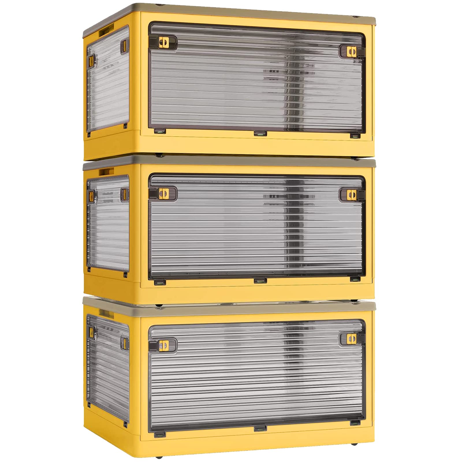 【送料無料】X XUNTAO【収納ボックス 折りたたみ】蓋付き 積み重ね 全方向から取り出せる 3個セット 収納ケース 衣類 布団 小物 収納 折り畳み コンテ...