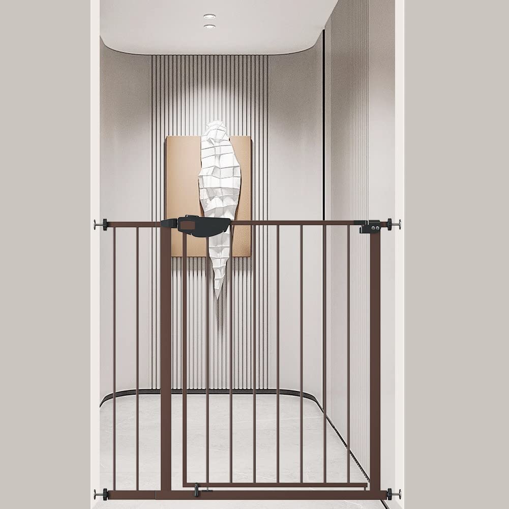 【送料無料】Seogva ベビーゲート 拡張フレーム付き バリアフリー ゲート 高さ78cm 三重ロック 赤ちゃ..