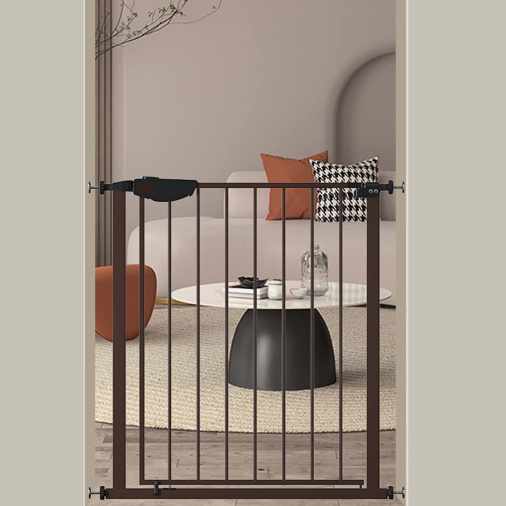 【送料無料】Seogva ベビーゲート バリアフリー ゲート 高さ78cm 三重ロック 赤ちゃんゲート ブラック ..