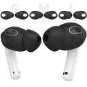 【送料無料】AhaStyle AirPods 3用イヤーピース ズレ解消 音質向上 落ち防止 3ペア入り 【付けたまま充電できません】AirPods 3 2021 適用 (小+中+大、ブラック)