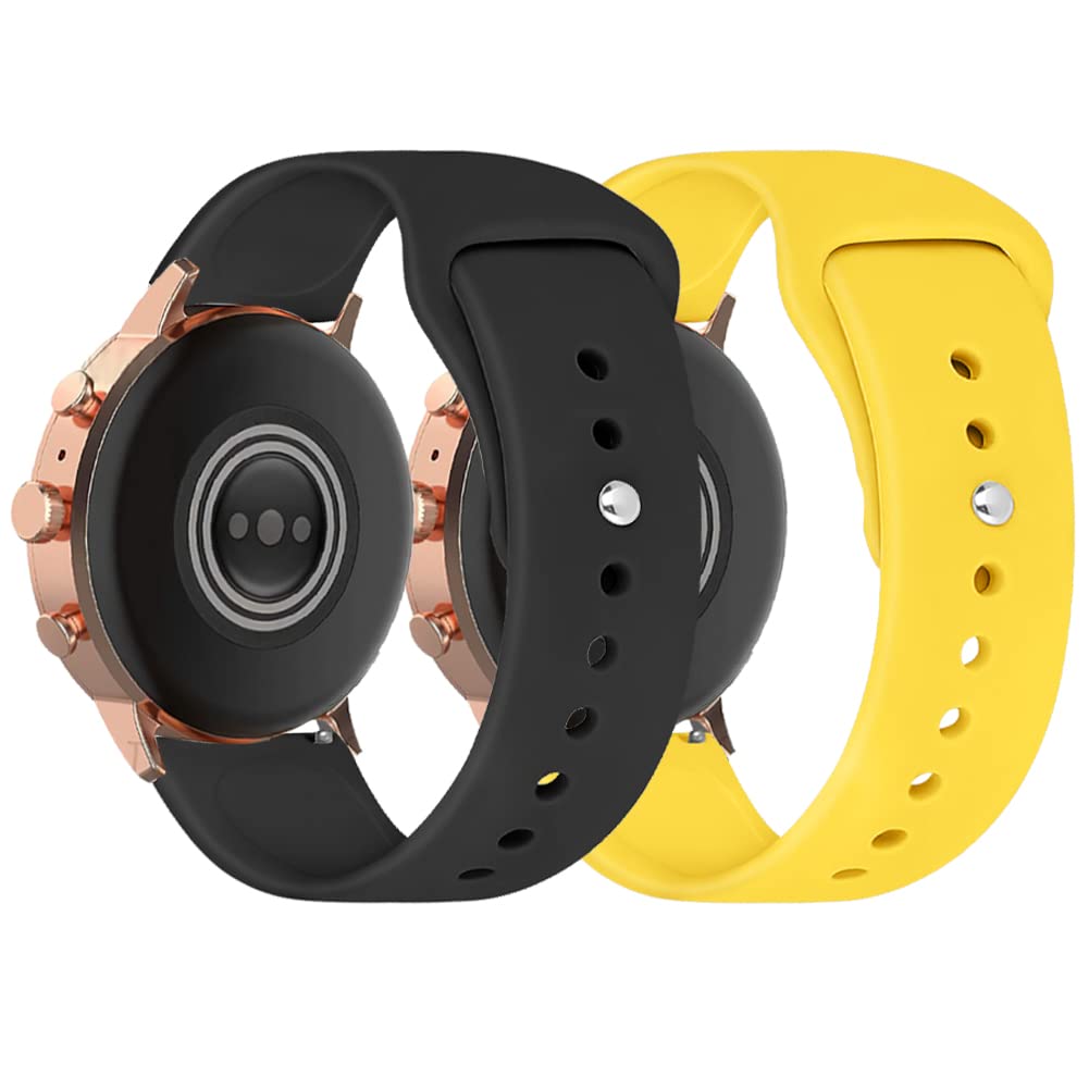 【送料無料】[Huamanlou] ユニバーサル時計バンド 22mm 20 mm 18mm 16mm ベルトワイドシリコンストラップの交換、コンパチブル Garmin 、Samsung、Huawei、その他のスマートウォッチの男性と女性のためのクイックリリーススポーツシリコンストラップ