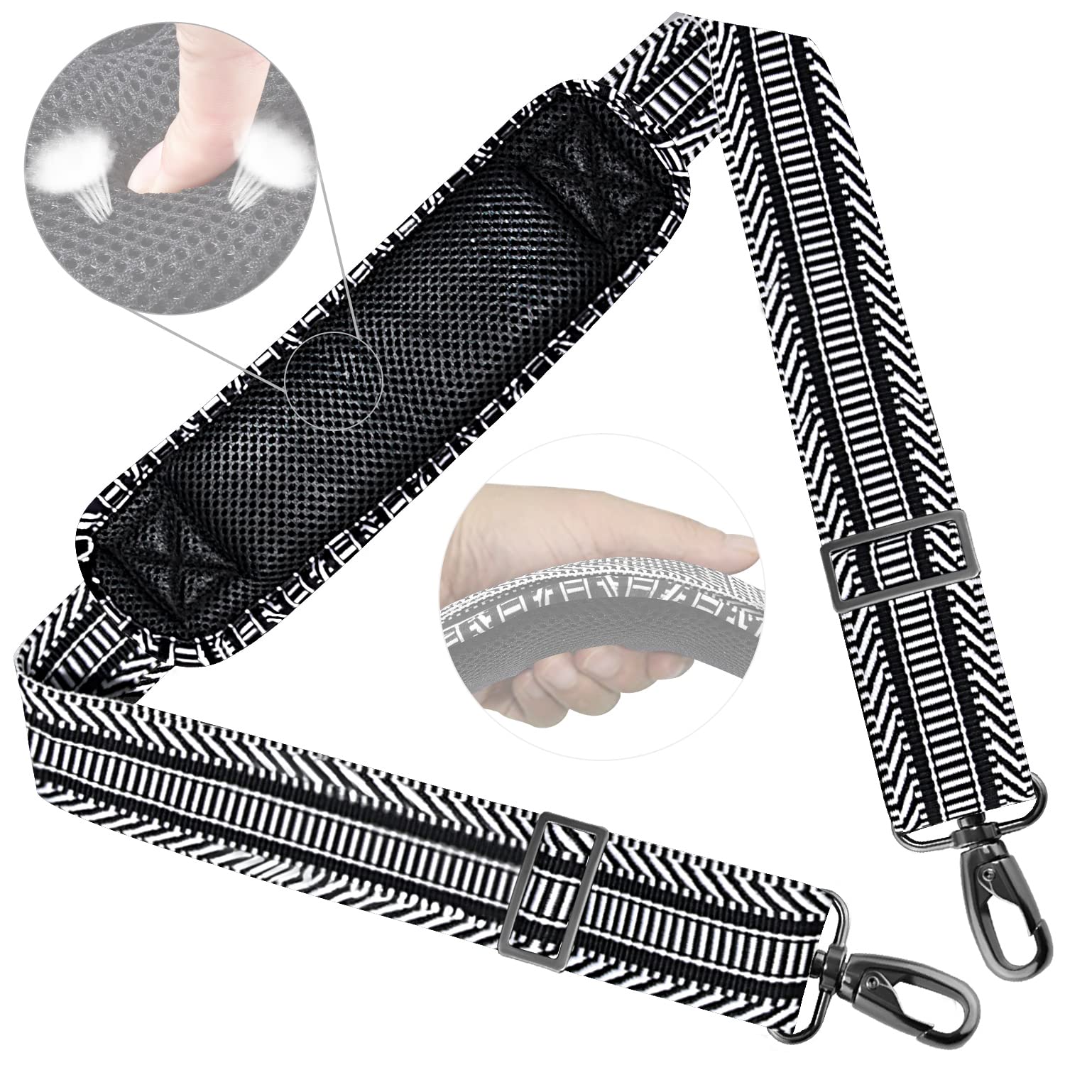 【送料無料】147CM ナイロン ショルダーベルト ZINZ ショルダーストラップ 超耐久性 肩掛けひも - ショ..