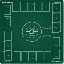 【送料無料】Dnoymab フルサイズ プレイマット カードゲーム 厚さ3mm ラバー プレイマット 2人用 滑り止め 収納バッグ き 60×60cm (緑)