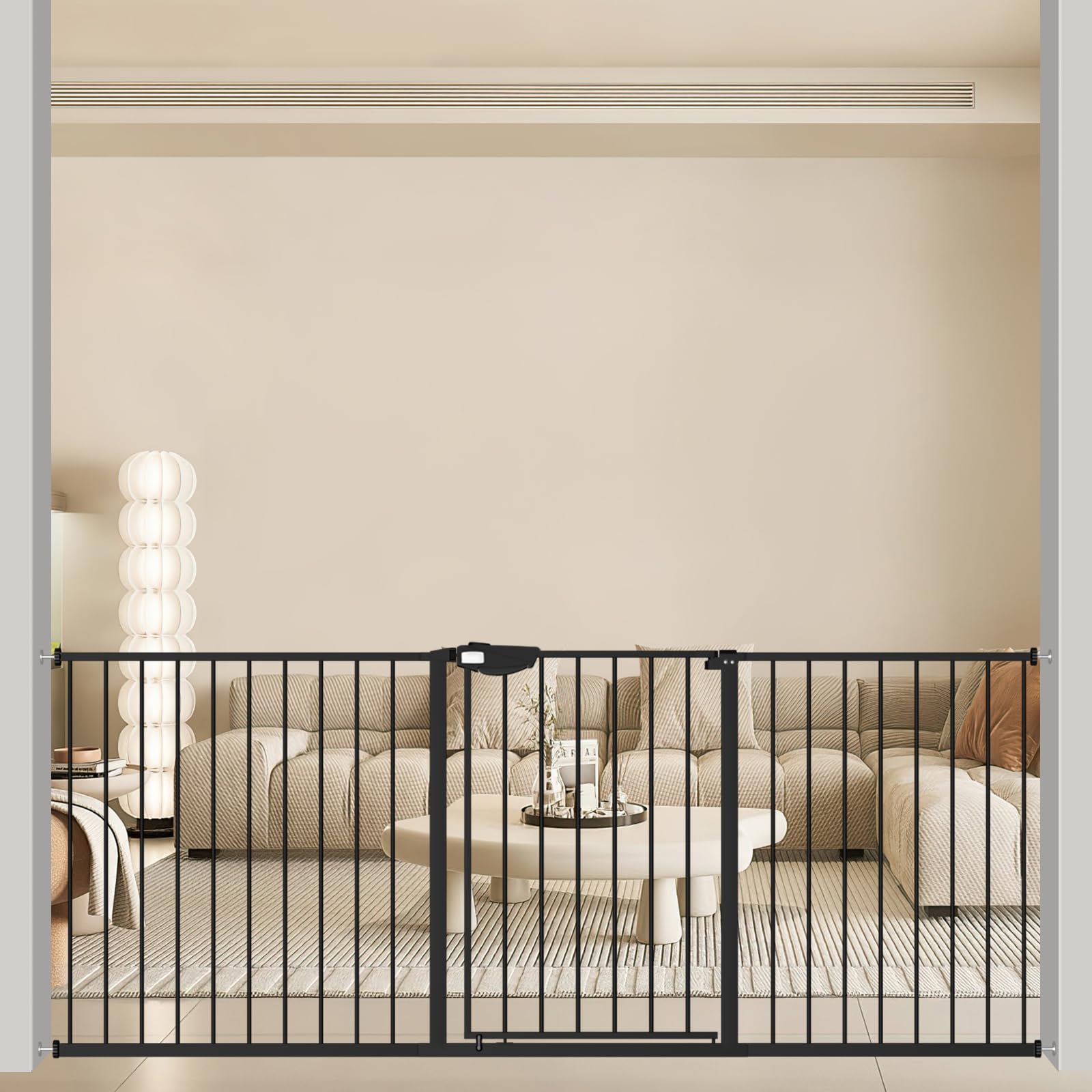 【送料無料】Seogva ベビーゲート 拡張フレーム付き バリアフリー ゲート 高さ78cm 三重ロック 赤ちゃ..