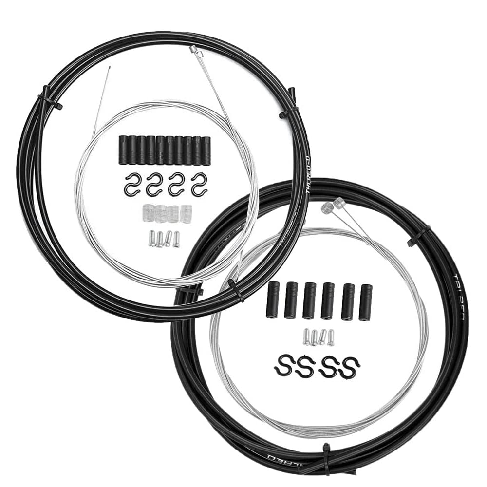 【送料無料】Wolfride 自転車ブレーキケーブル シフトケーブル セット MTB ブレーキワイヤー シフトワ..