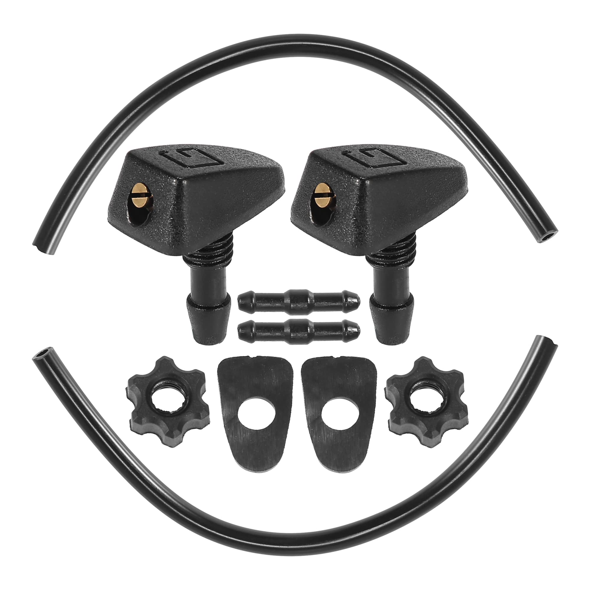 【送料無料】ACROPIX ウォッシャーノズル フロントガラス 洗車用 車用 水噴霧 拡散 ノズル 汎用 ユニバ..