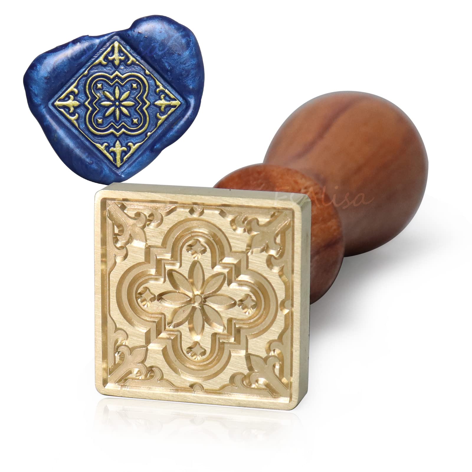 【送料無料】fsalisa シーリングワックス シーリングスタンプ 正方形 シーリング ワックス スタンプ 封..