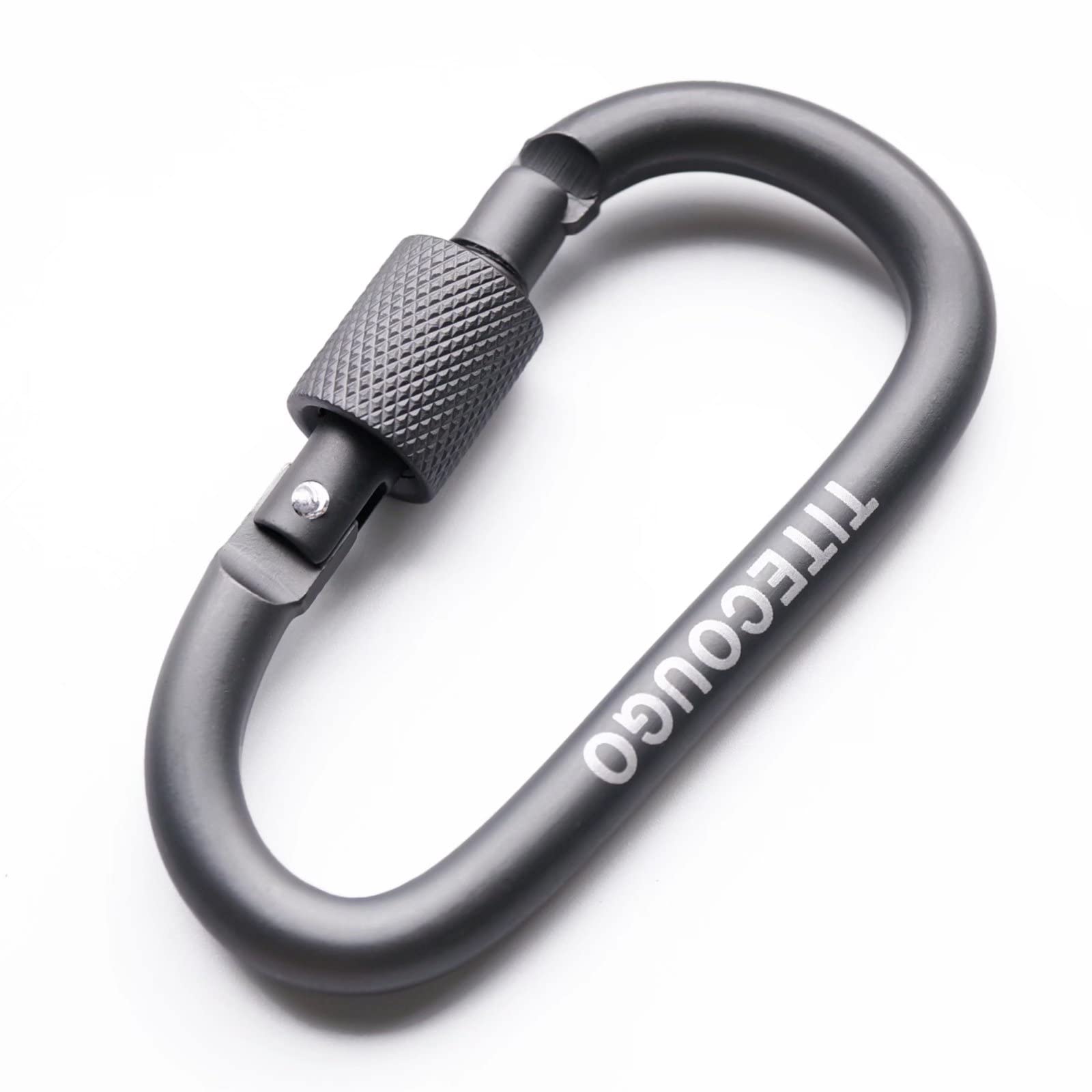【送料無料】TITECOUGO アウトドア カラビナ おしゃれ 登山 小型 アルミ Dフック 頑丈 ネジロック バン..