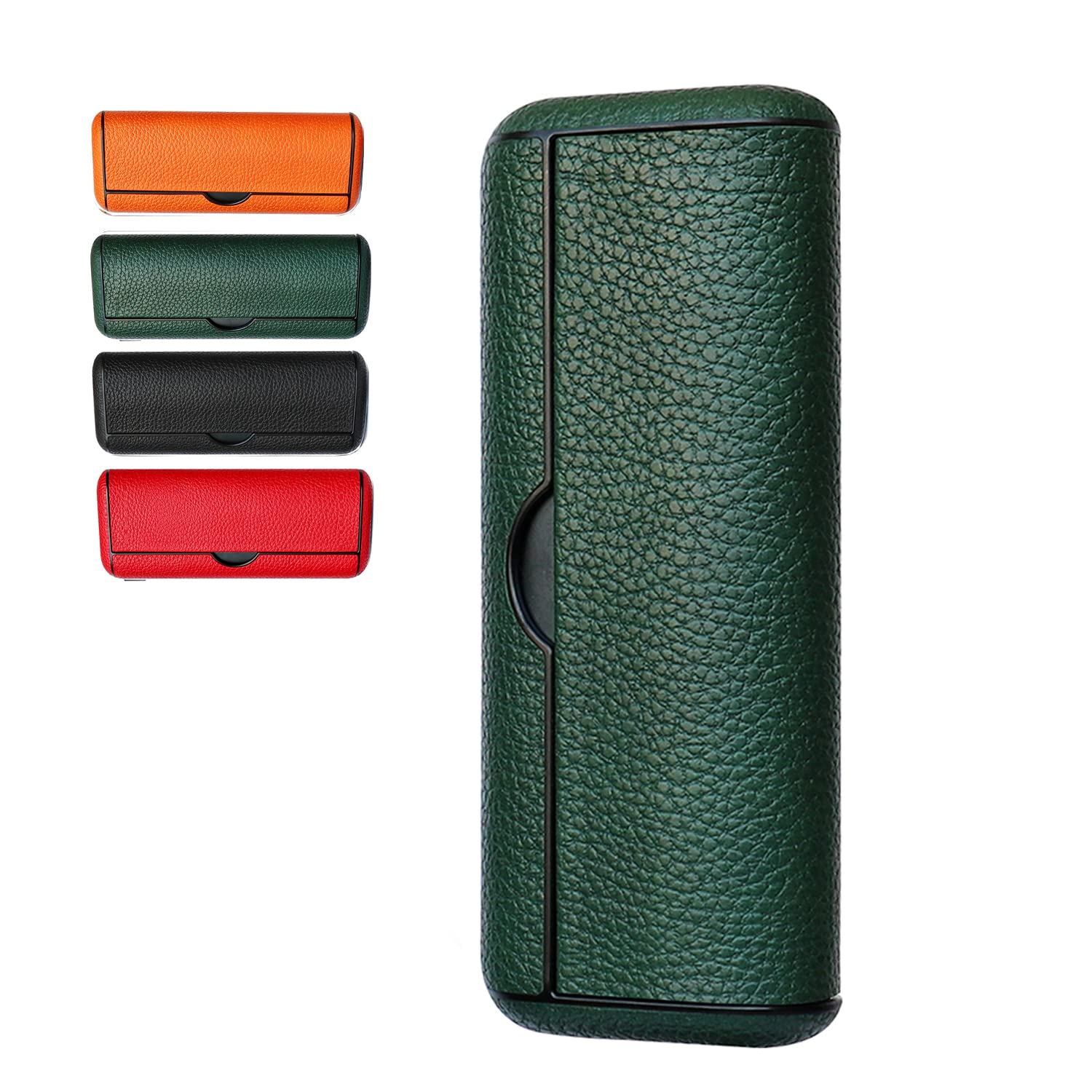 【送料無料】Votabell 加熱式たばこ用ケース IQOS ILUMA PRIME/イルマ i プライムに適合する（TPU+PUレザー製 360°全面保護 耐衝撃 極フィット勘合 ライチ柄 グリーン)