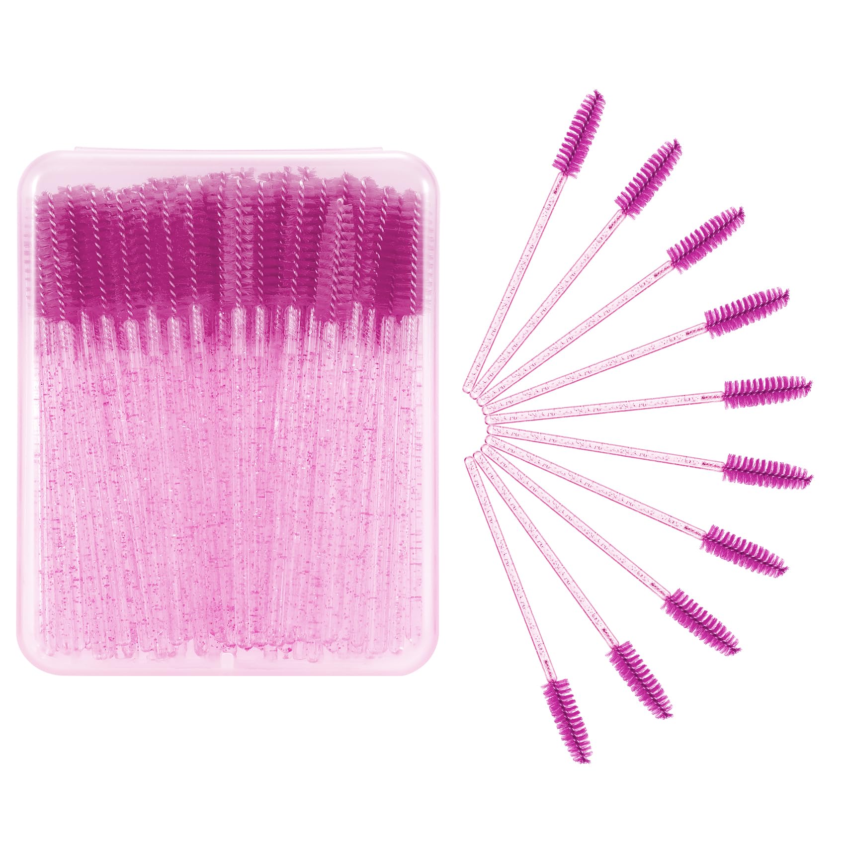 【送料無料】Annhua スクリューブラシ 眉毛 使い捨て 100本 大容量 睫毛エクステ用マスカラブラシ 携帯..