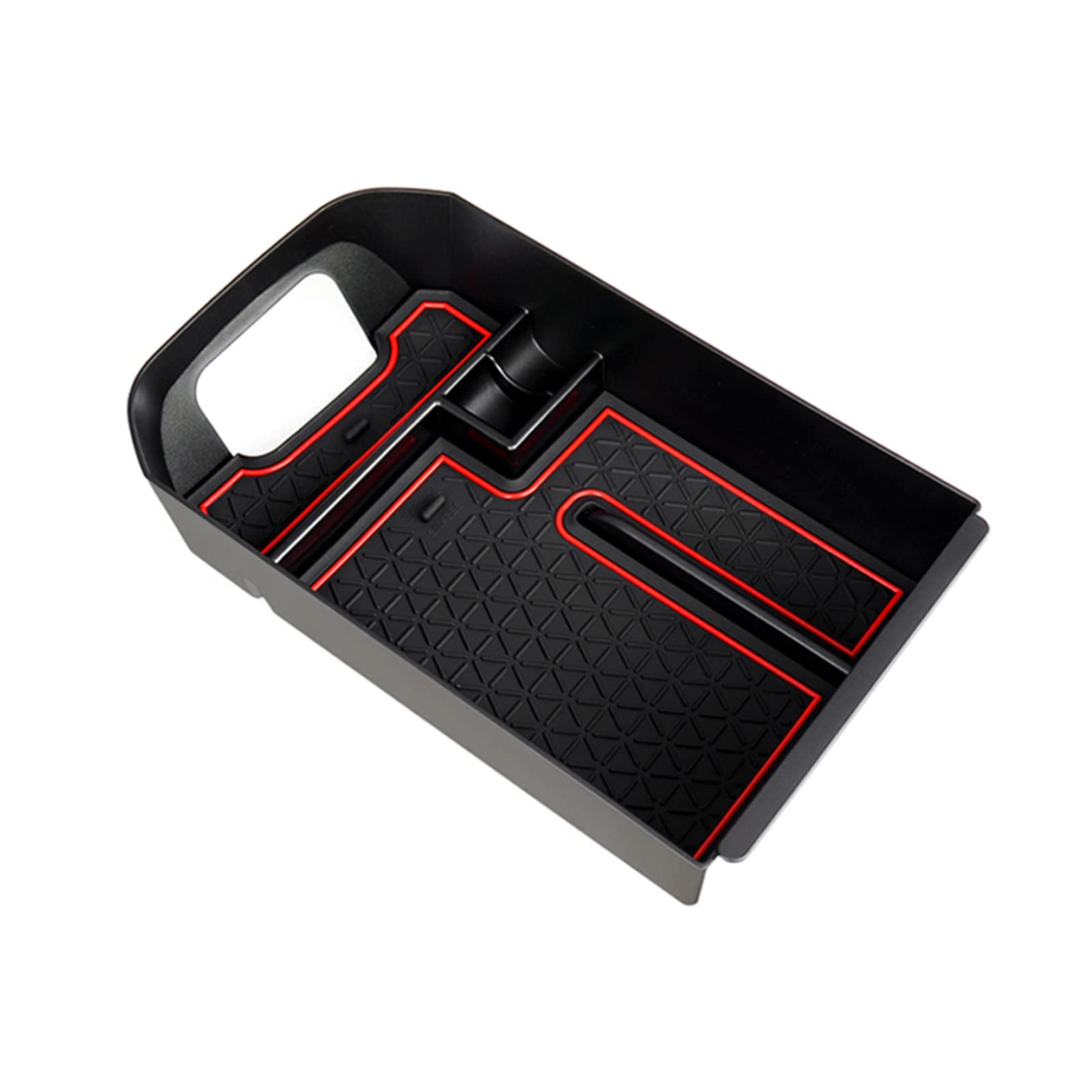 【送料無料】【GAFAT】TOYOTA トヨタ RAV4 ラヴフォー 5代目 2019+ 専用 車用収納ボックス 収納ボックス 内装パーツ センターコンソールボックス 外付コンソールボックス コイン収納 小物入れ 滑り止め (レッド)