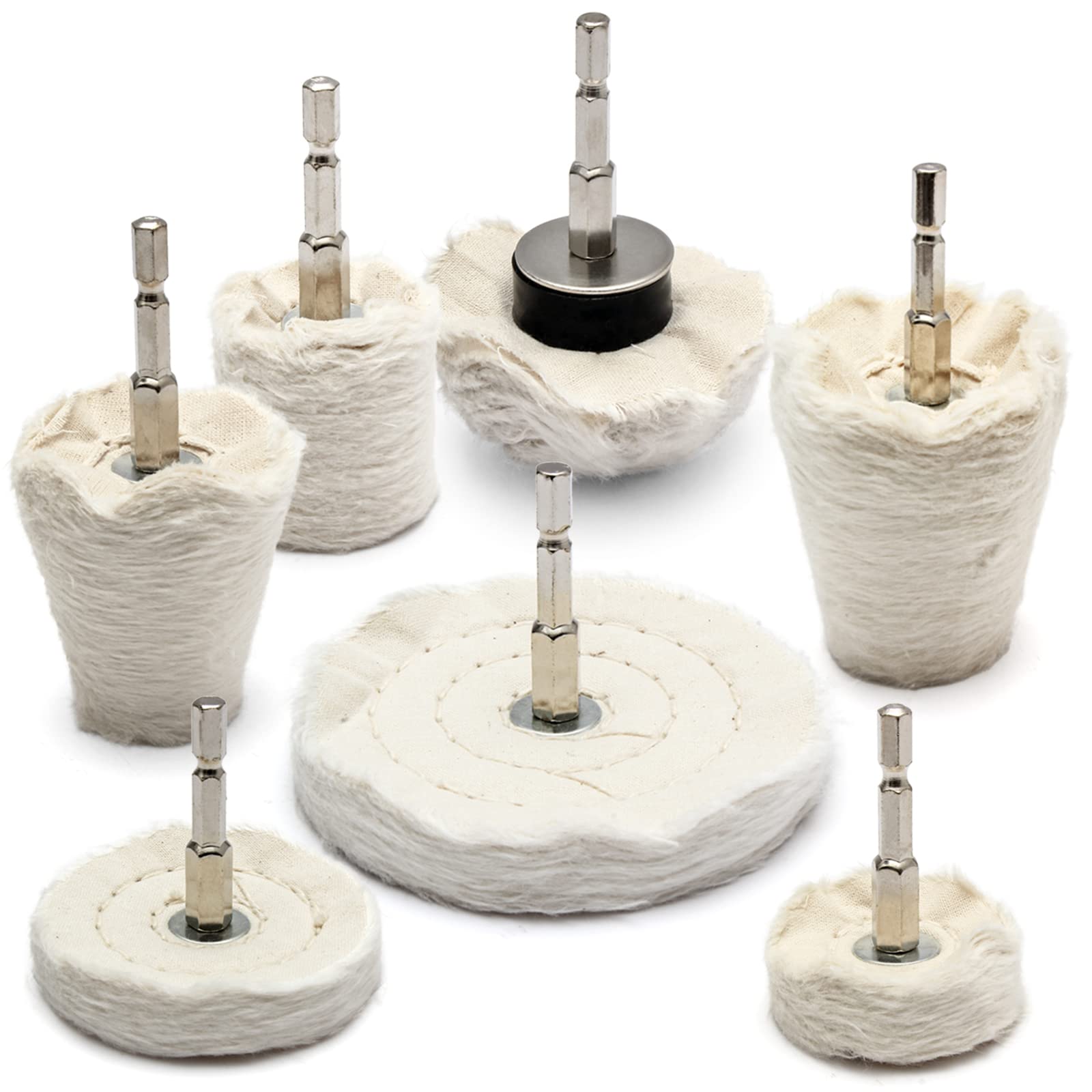 【送料無料】Medoon 電動ドライバー バフ 六角 ドリル バフ セット ホイル磨きバフ バフがけ 研磨剤 ア..