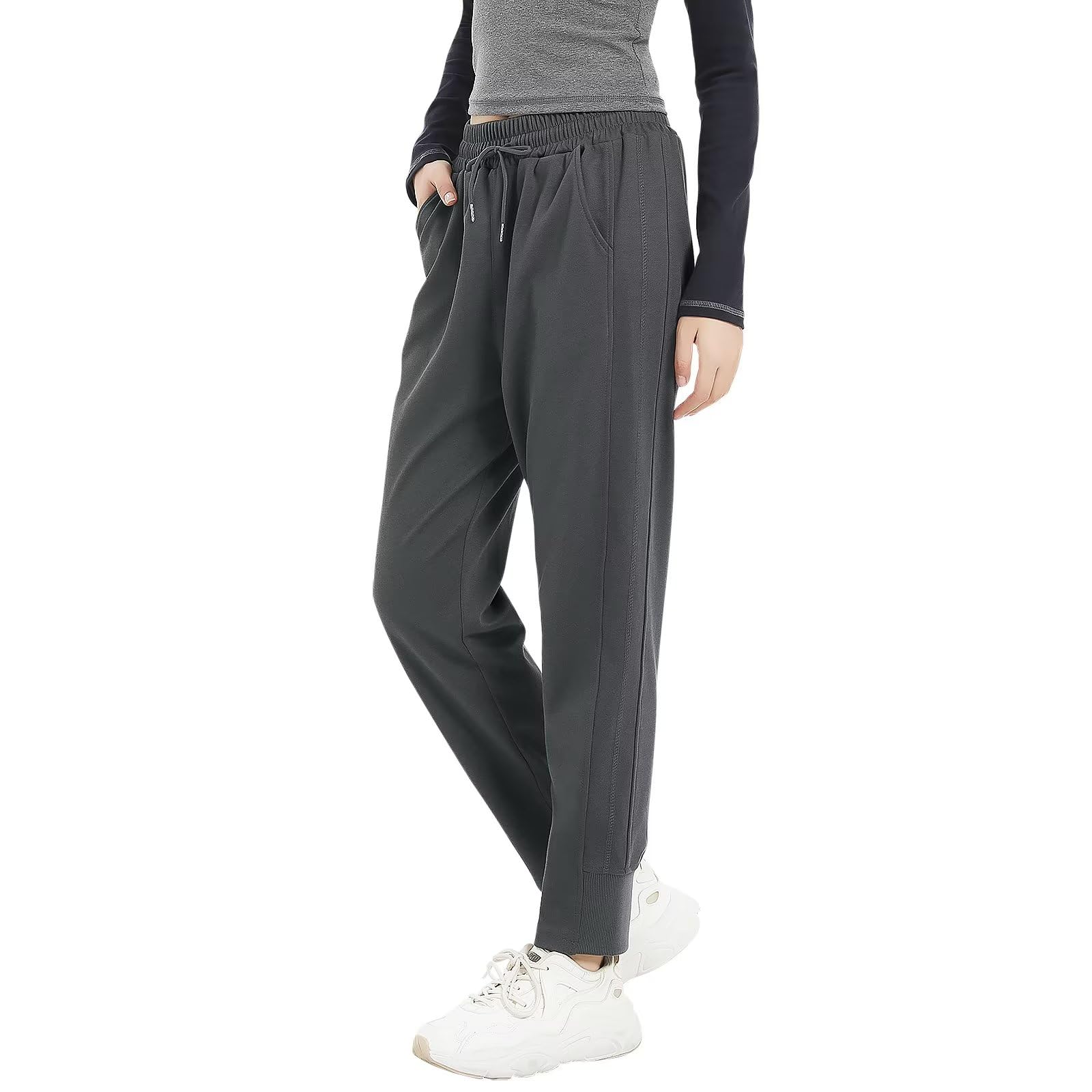 【送料無料】[Sillictor] スウェットパンツ レディース ジョガーパンツ ロング ジャージ 下 アクティブ パンツ シンプル トレーニング 178dgr-S