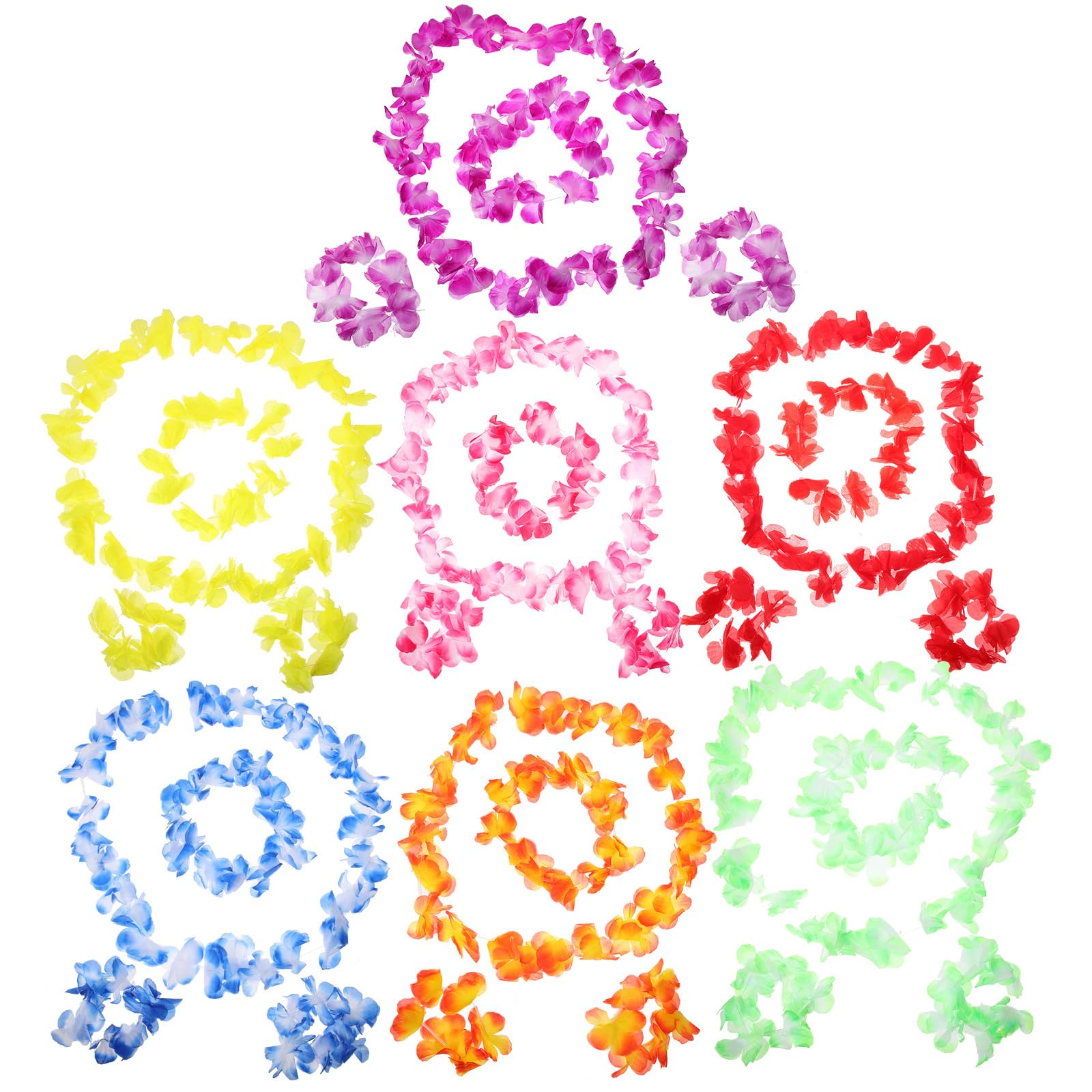 【送料無料】LEDMOMO 花ネックレス 7pcs 花冠 ヘア花輪 ハワイ 衣装アクセサリー ガーランド ビーチフ..