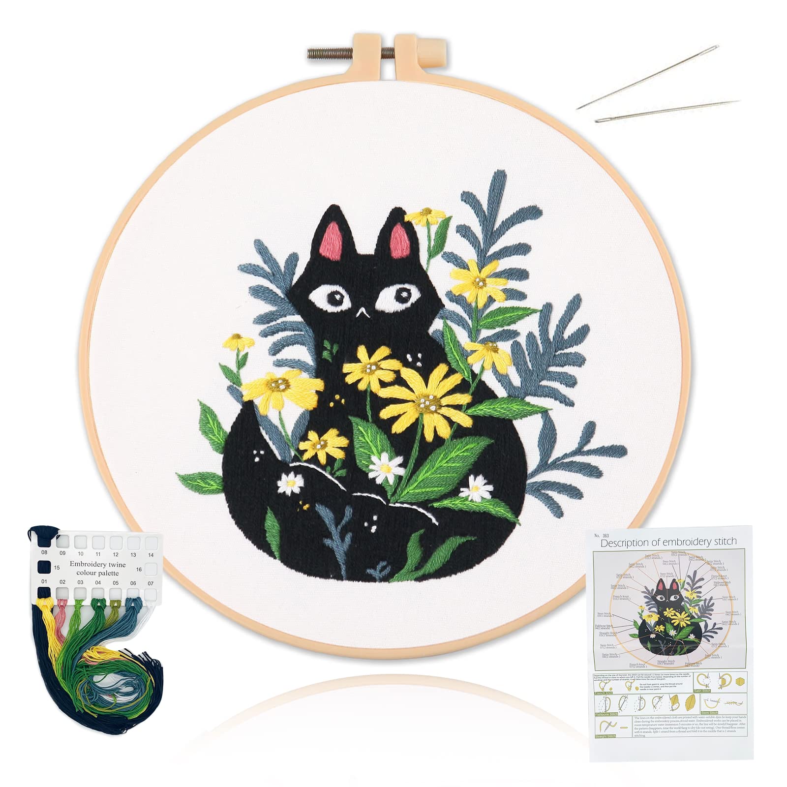 【送料無料】ALLMIRA 刺繍キット 初心者 セット ししゅうキット 刺しゅう クロスステッチ 手作り DIY刺..