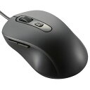【送料無料】オーム電機 静音マウス 有線 ブルーLED Mサイズ 抗菌 ブラック PC-SMUBS5M-K 01-3984