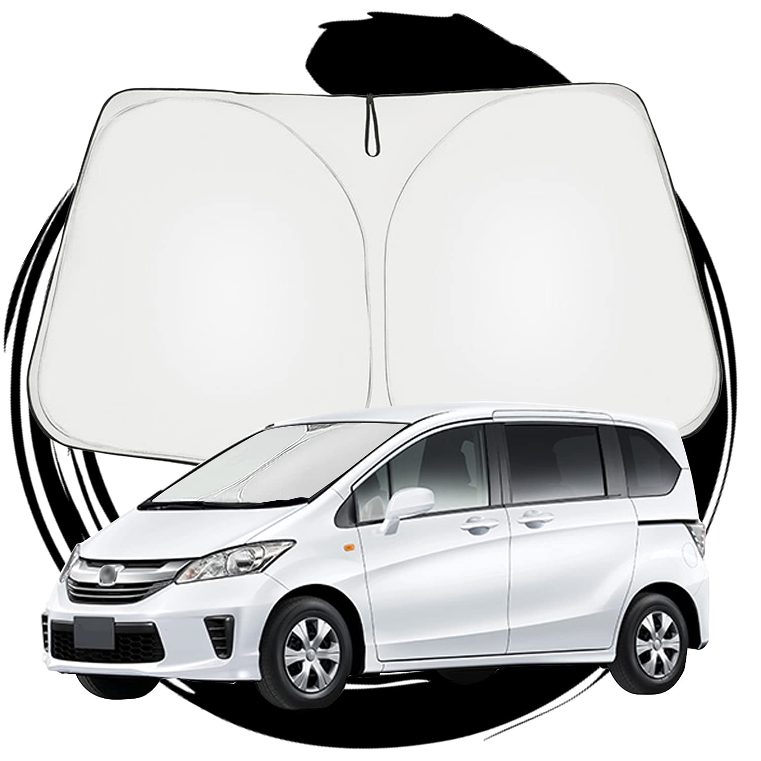 【送料無料】ruiya ホンダ フリード GB3 GB4 GP3 専用 サンシェード フロントガラス用 パラソル 車用サンシェード UVカット 日よけ 車中泊 折り畳み式 カスタム パーツ