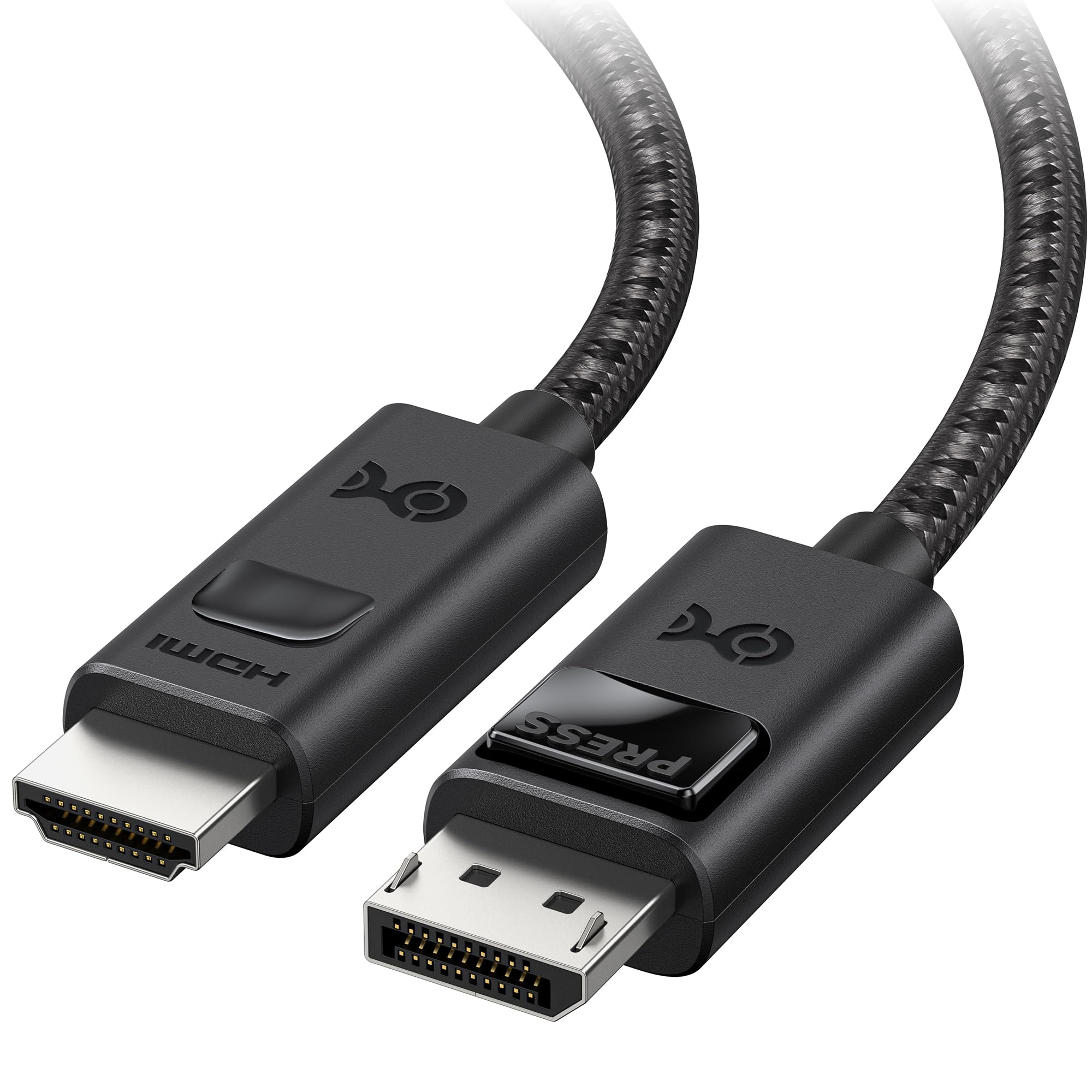 【送料無料】Cable Matters 単方向 8K DisplayPort HDMI 変換 ケーブル 1.8m、[4K@240Hz, 8K@60Hz] DisplayPort 1.4 - HDMI 2.1 (DP HDMI 変換ケーブル)、RTX4080 / RX7900対応、PS5 / Xbox非対応/VRR非対応