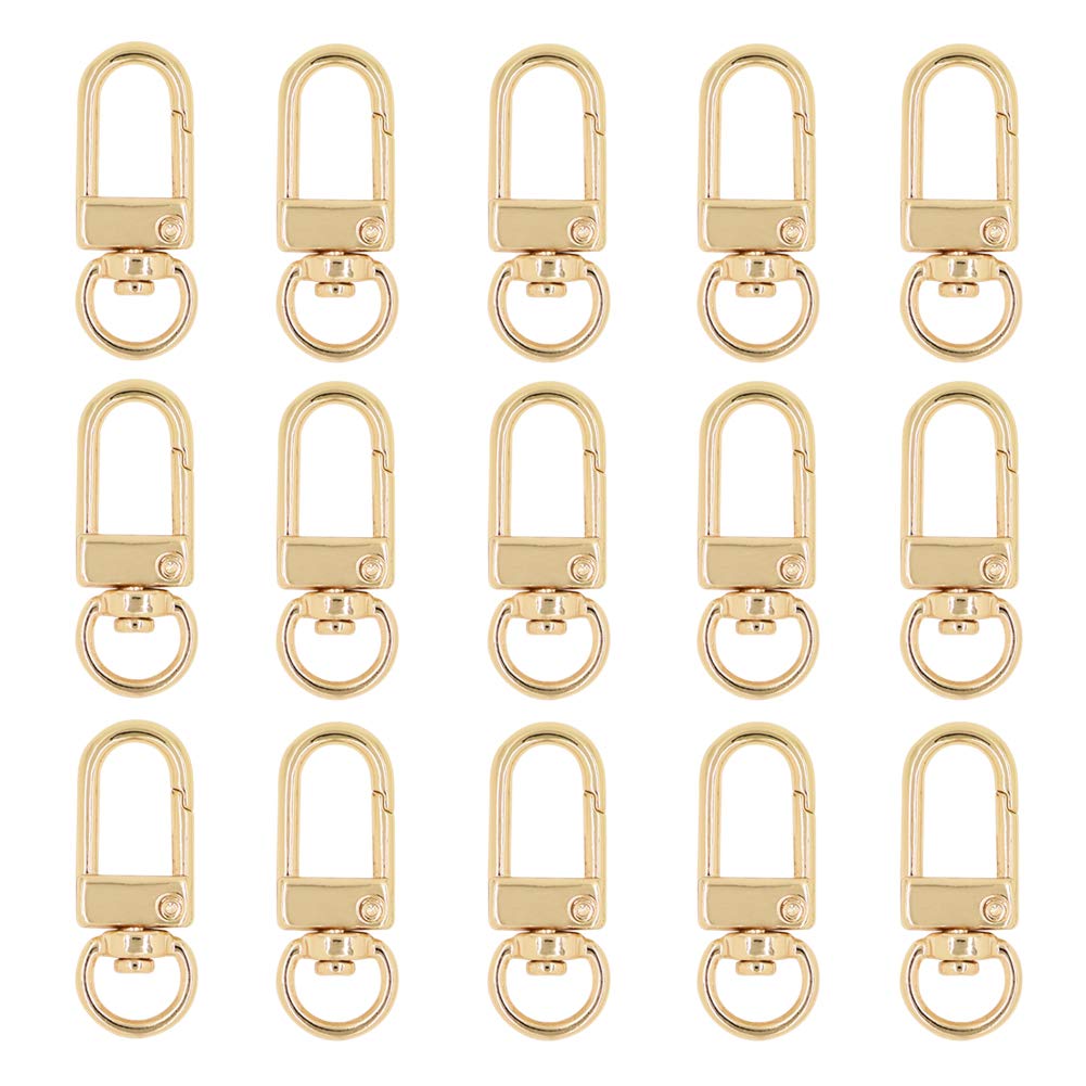 【送料無料】キーホルダー金具 ナスカン MUNCVY 20個入り 薄型 ストラップ パーツ キーリング ナスカン 回転フック 手芸用品 ハンドメイド アクセサリ...