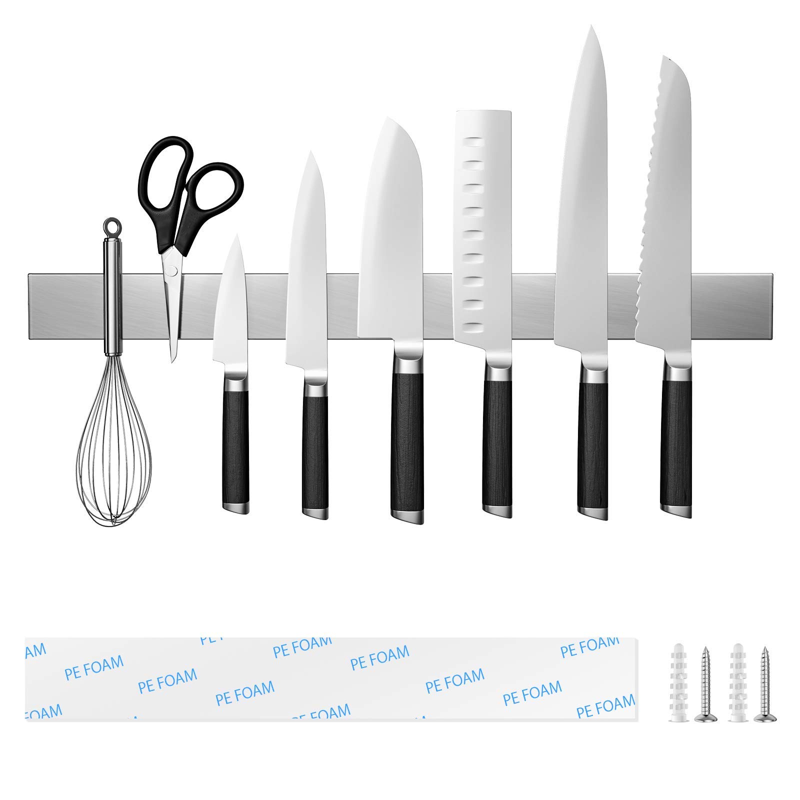 【送料無料】Ninonly 磁石包丁立て 包丁スタンド 防錆 防水 耐腐蝕性 耐久性 ホルダー キッチンツール ..