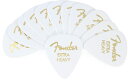 【送料無料】Fender フェンダー ピック Classic Celluloid, White, 351 Shape, Extra Heavy, 12 Count
