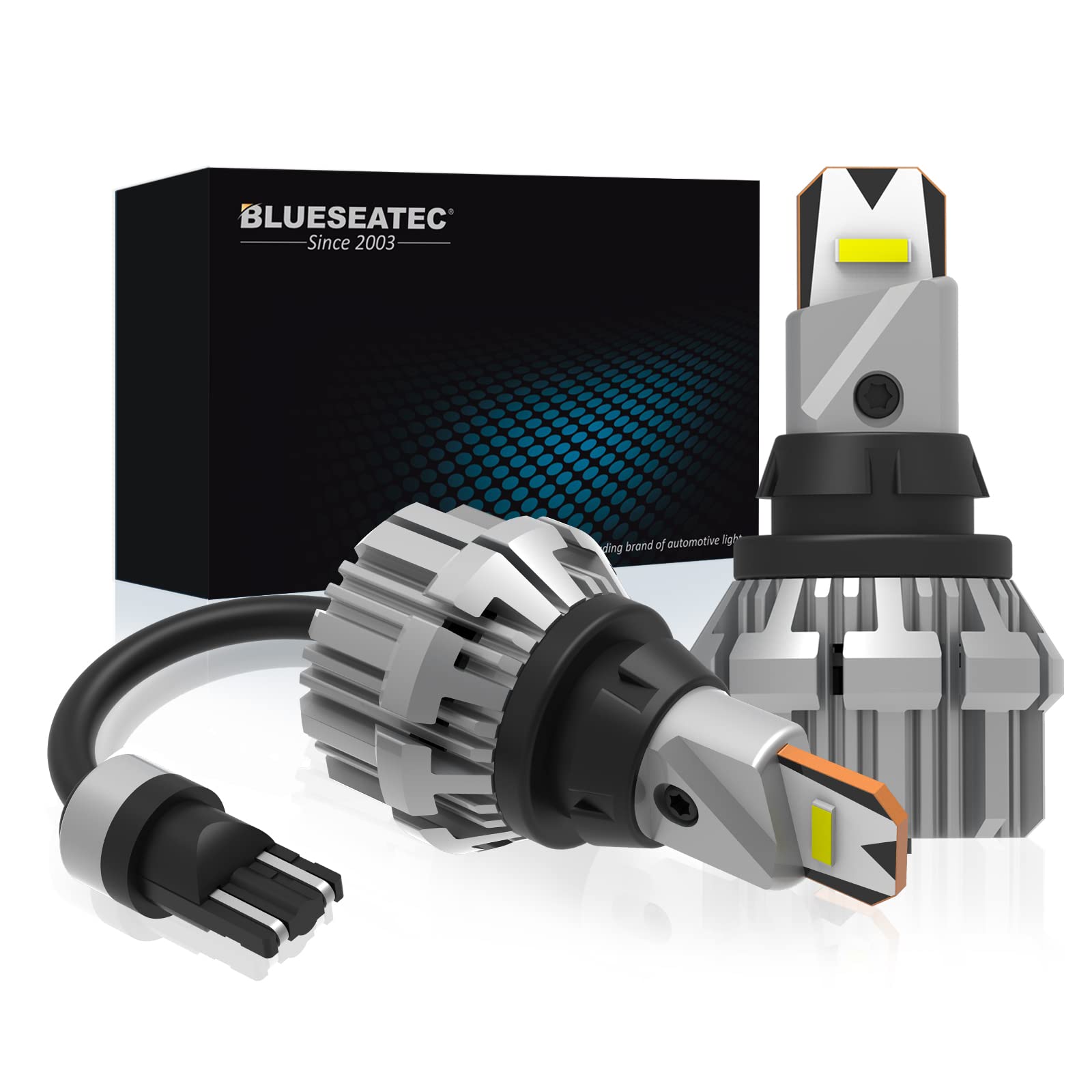 【送料無料】【超明るい】BLUESEATEC T16 LED バックランプ 爆光 日本製CSPチップ 5600LM 42W キャンセラー内蔵 日本製CSPチップ 42W 12Vハイフラなし 定電流回路内蔵 無極性 2個セット
